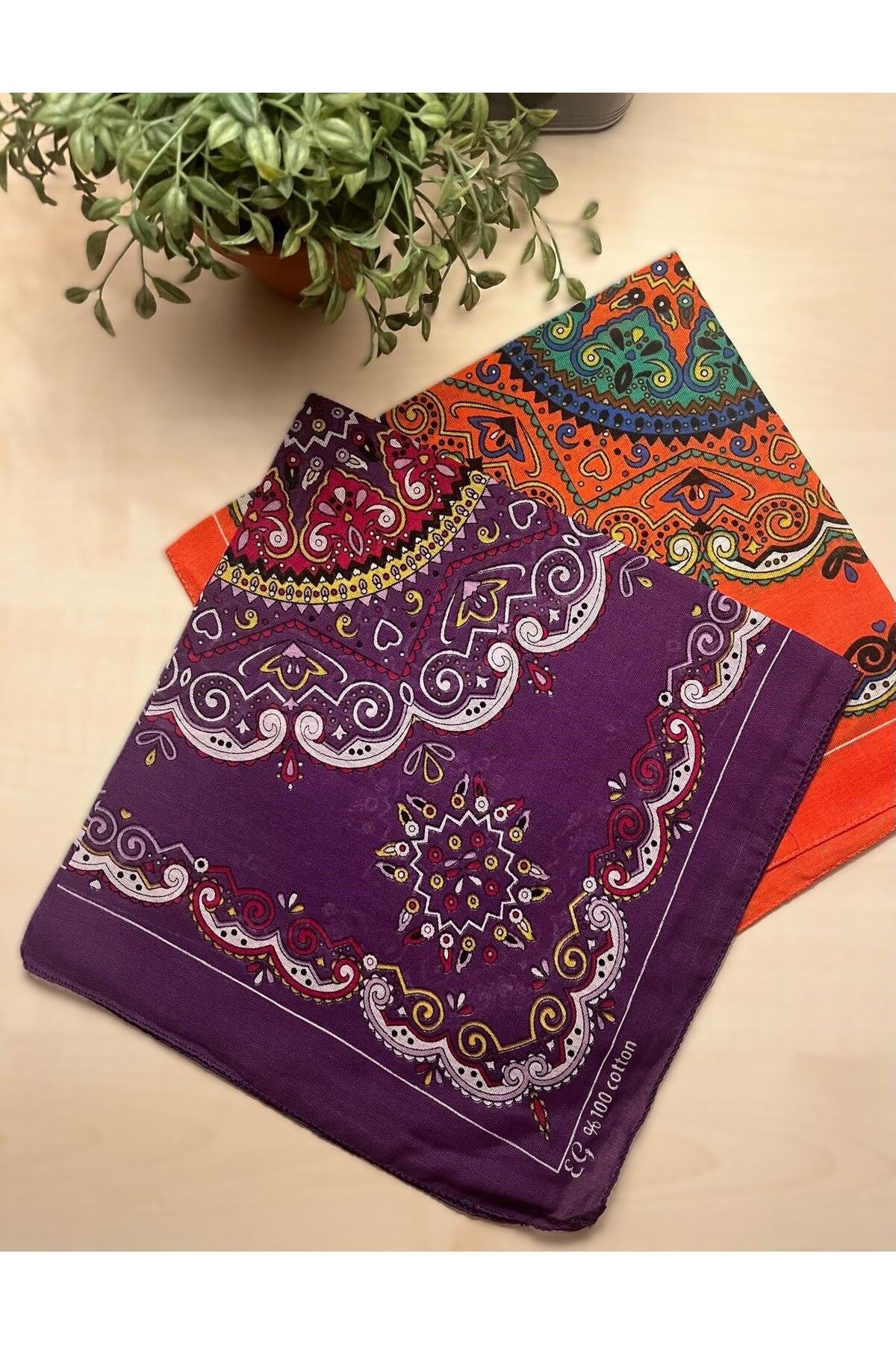 BERG ATELIER Etnik Desenli Bandana