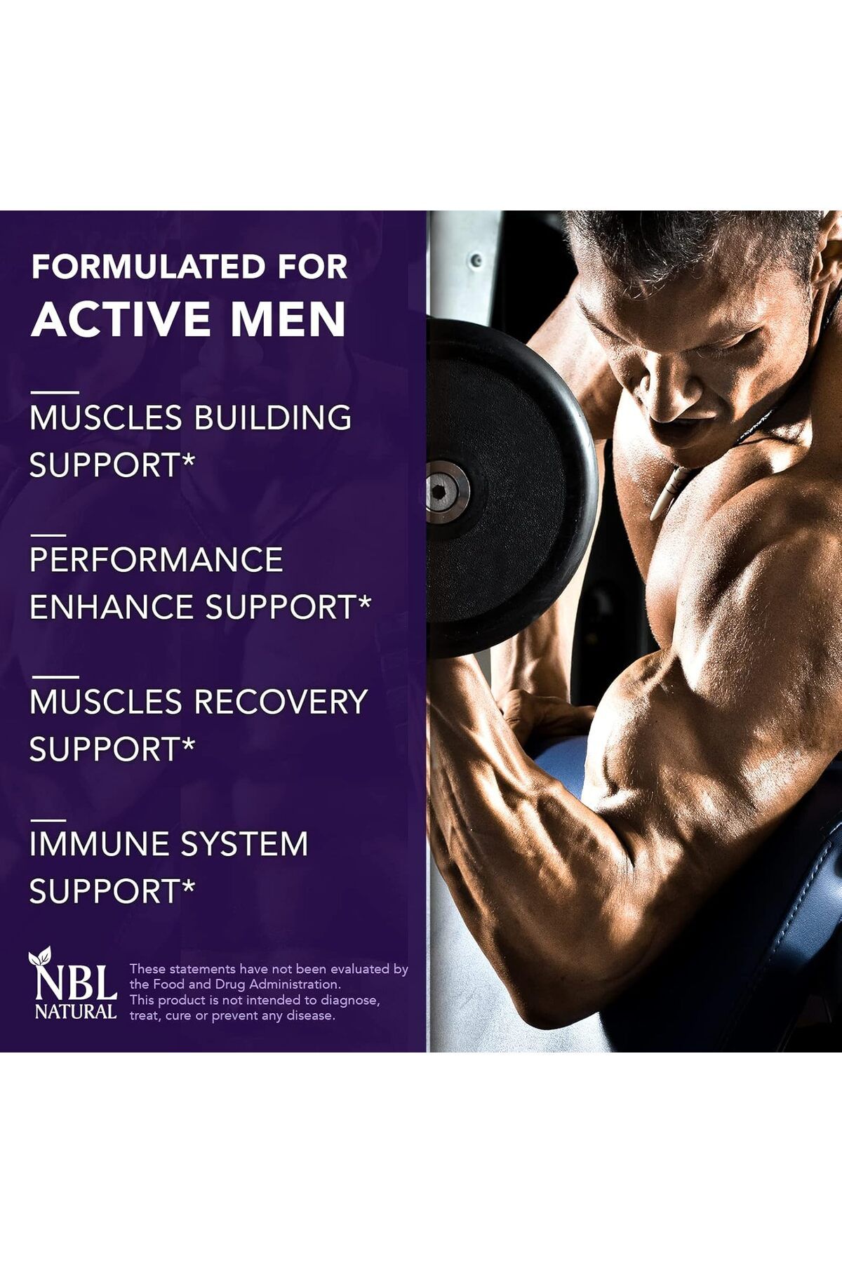 NBL Natural-High Potency Multivitamins for Men, Muscle Health, Immune & Energy , 150 Tablets 2