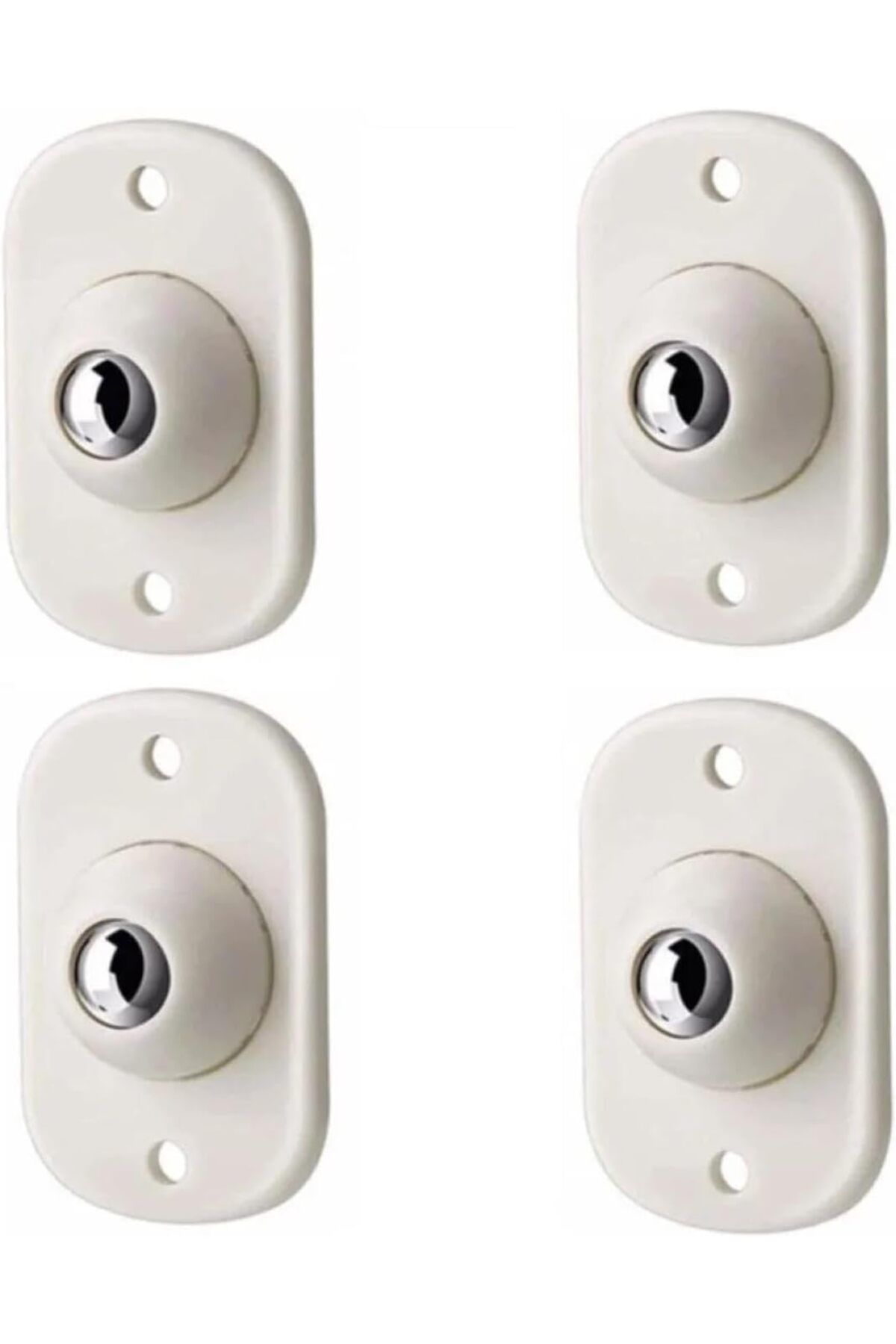 STOREMAX daiviolastore Pratik Bilyeli Eşya Kaydırma Aparatı, 4'lü Set Mini Yapışkanlı Tekerler, 360 De
