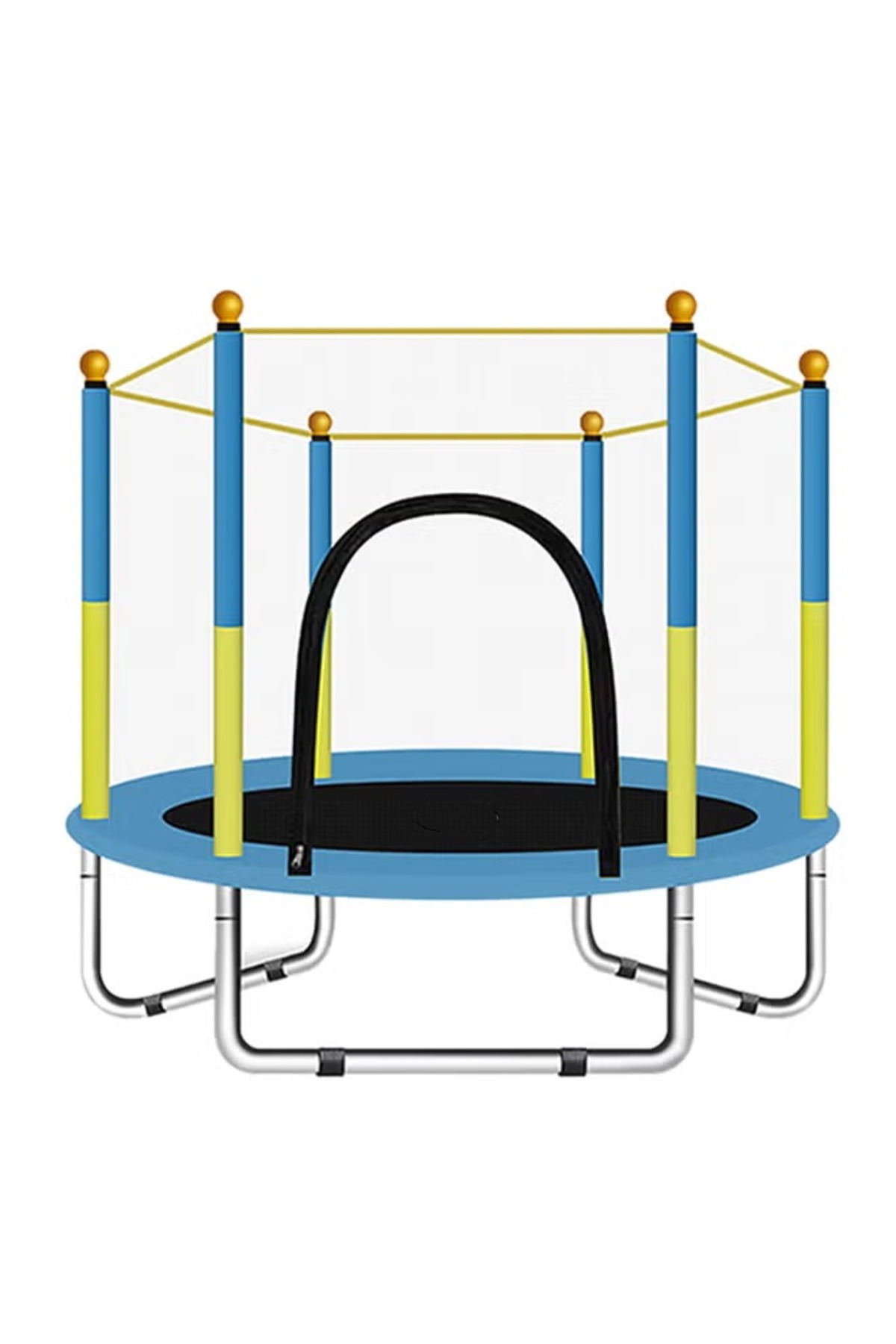 نطاطات وترامبولين مع شبكة أمان للأطفال للأماكن الخ...