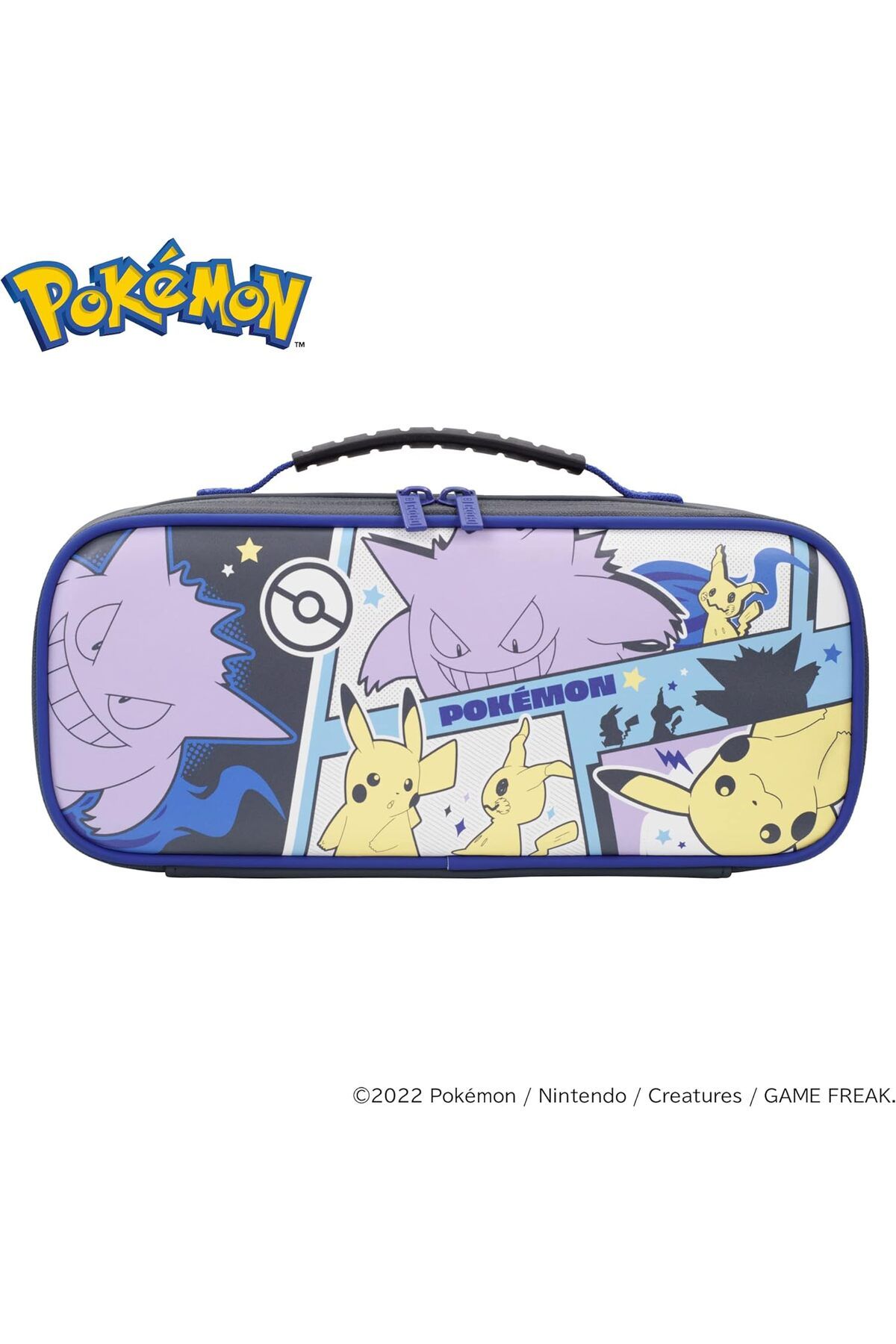 STOREMAX dlshop Switch Cargo Pouch Compact (Pikachu, Gengar, & Mimikyu) - Split Pad Compact Compatible Trl Ca