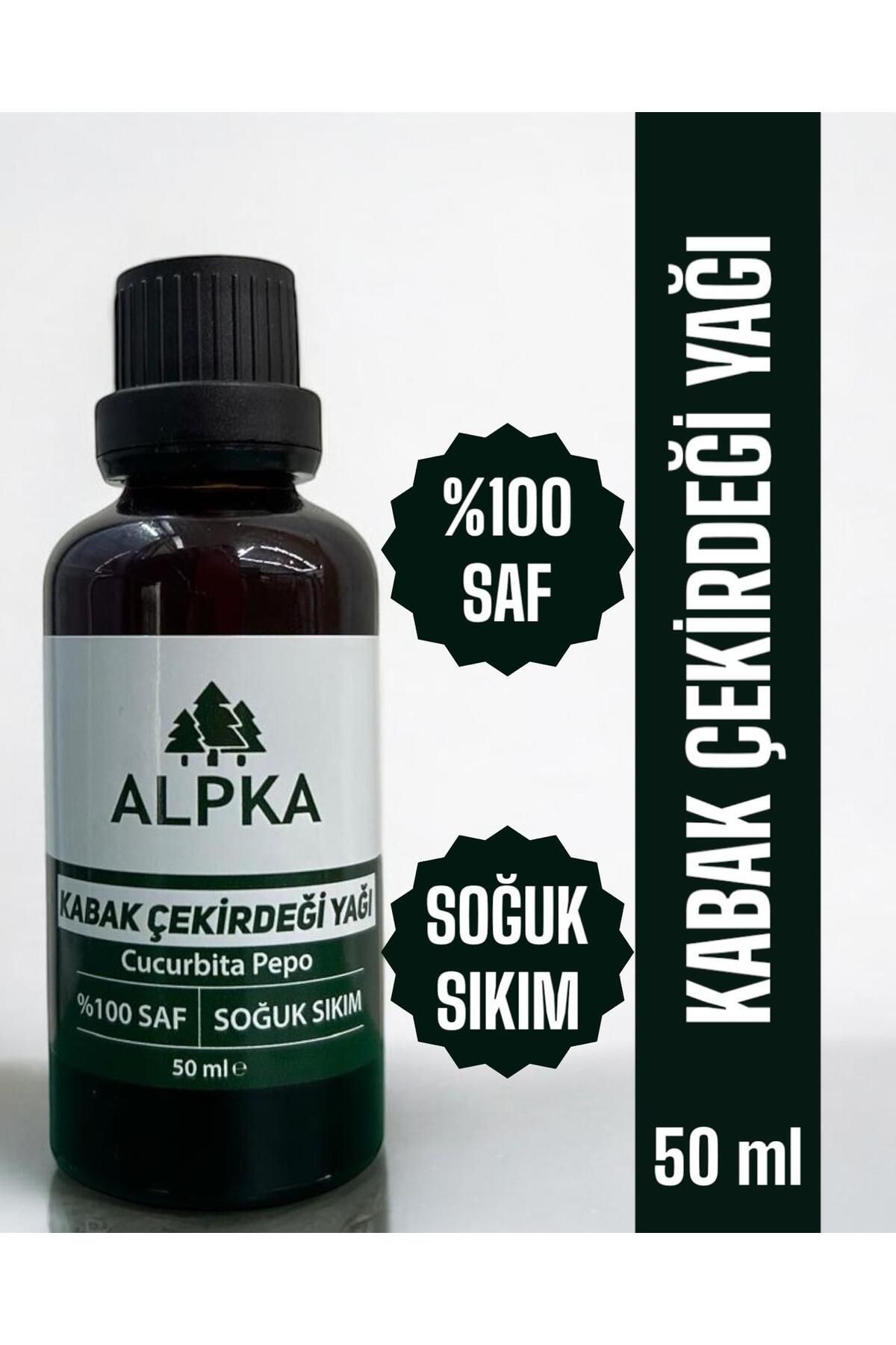 ALPKA - %100 Saf, Kabak Çekirdeği Yağı (50 Ml) Soğuk Sıkım