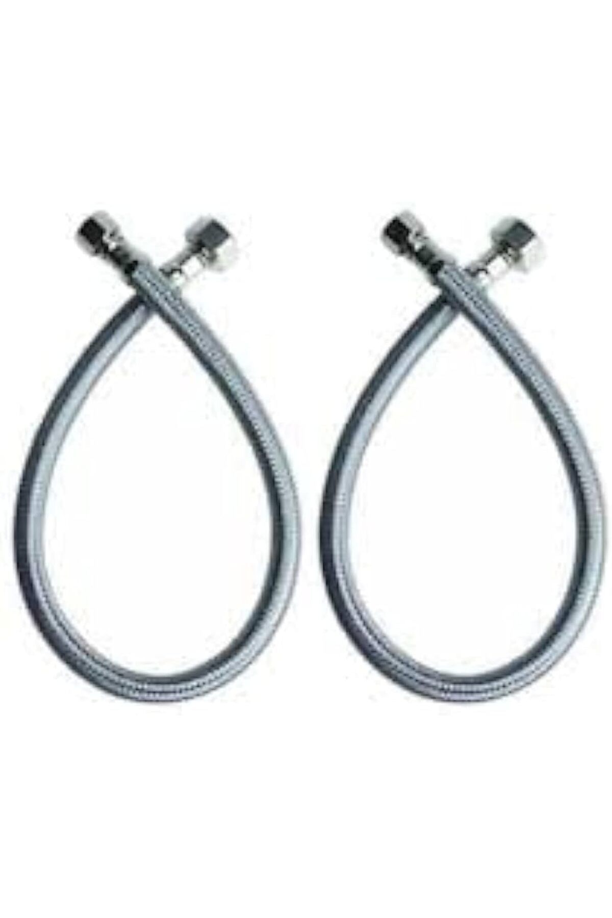 STOREMAX bystoreby Adet 3/8 Dişi Çelik Klozet Bağlantı Flex Hortumu Spirali 80 cm NewDesing 646268