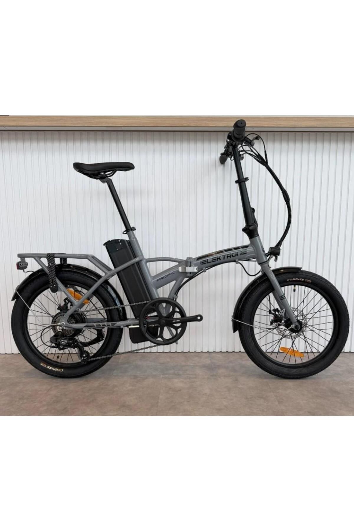 SARİSSA BİSİKLET Kron Elektrone Pasific 20" Jant E-Bike 7 Vites Elektrikli Katlanır Bisiklet Nardo Gri