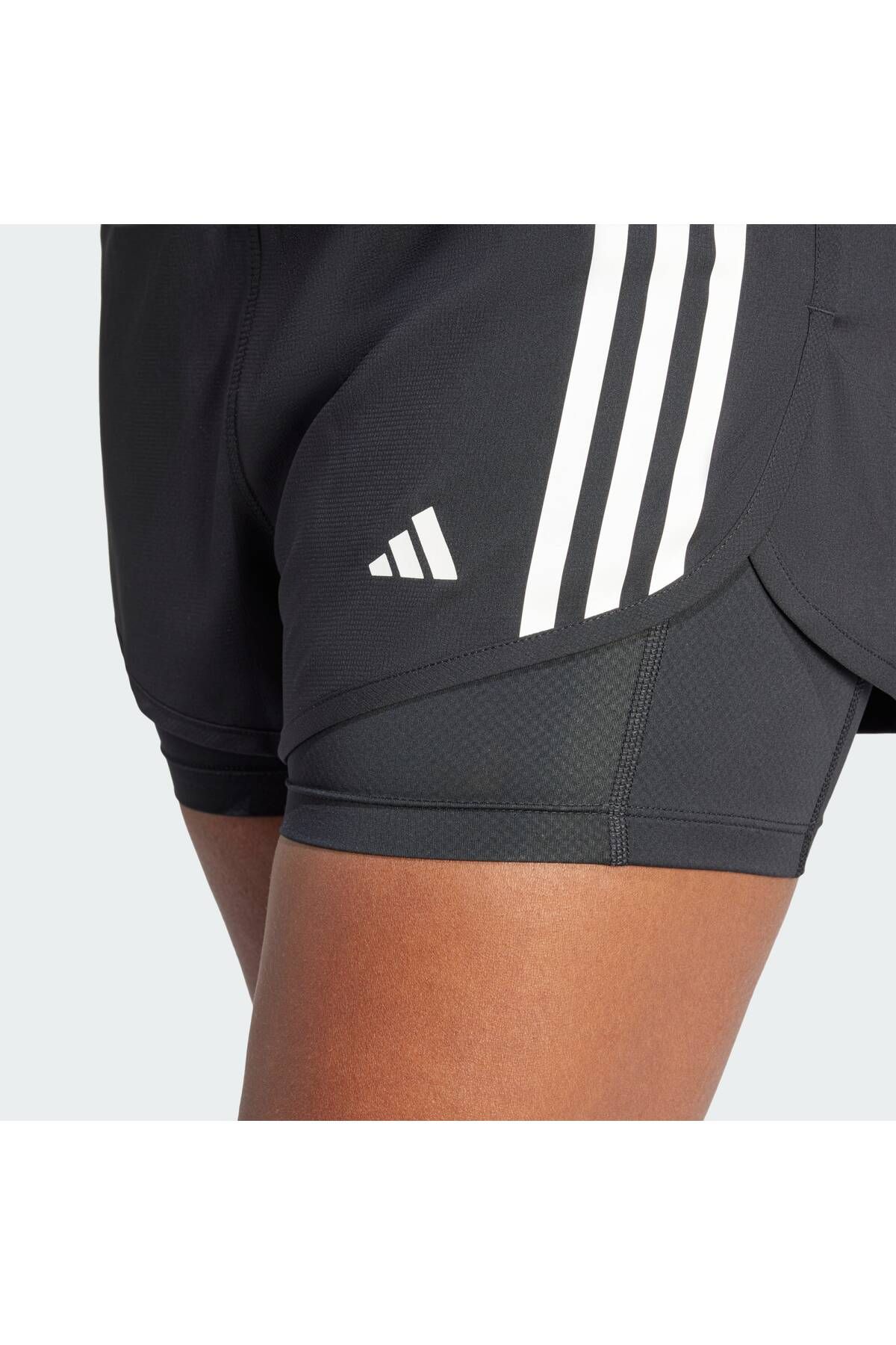 adidas-Own the Run 3-Stripes 2-in-1 Shorts 5