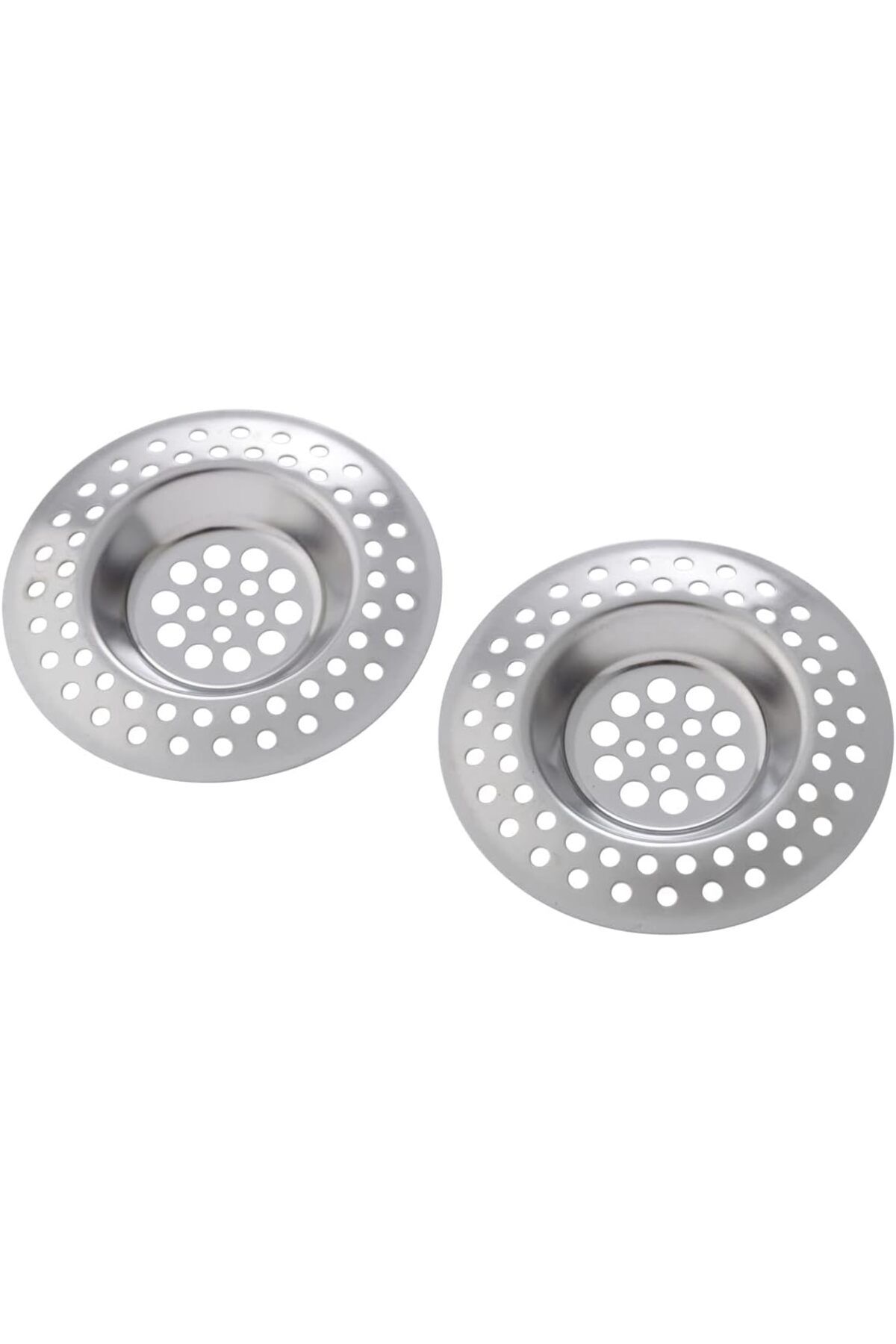 STOREMAX-Emlshop Drain Strainer, Stainless Steel, Set of 2 Pcs, Protect Expenses, Glossy Vdesingx 986362 1