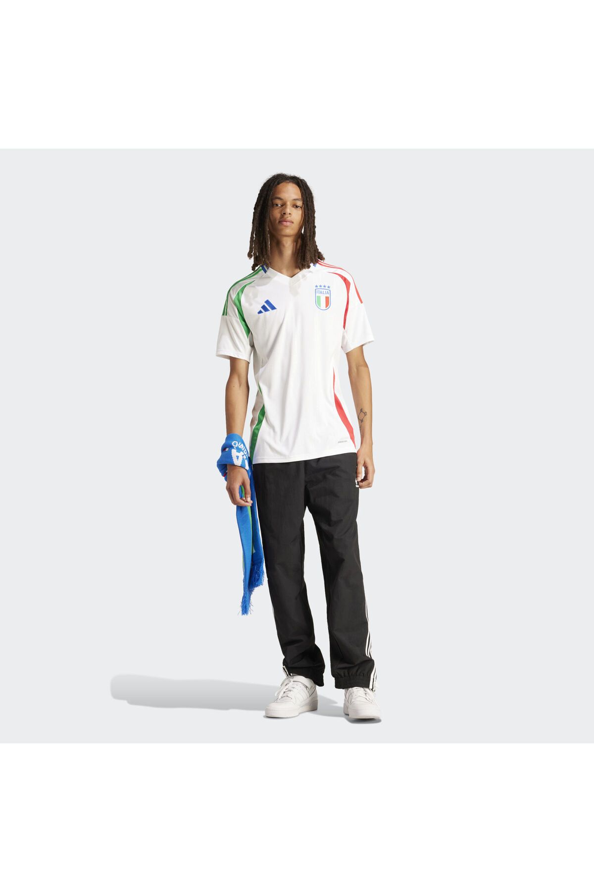 پیراهن ورزشی سفید مردانه جرسی جابجایی ایتالیا 24 اورجینال adidas