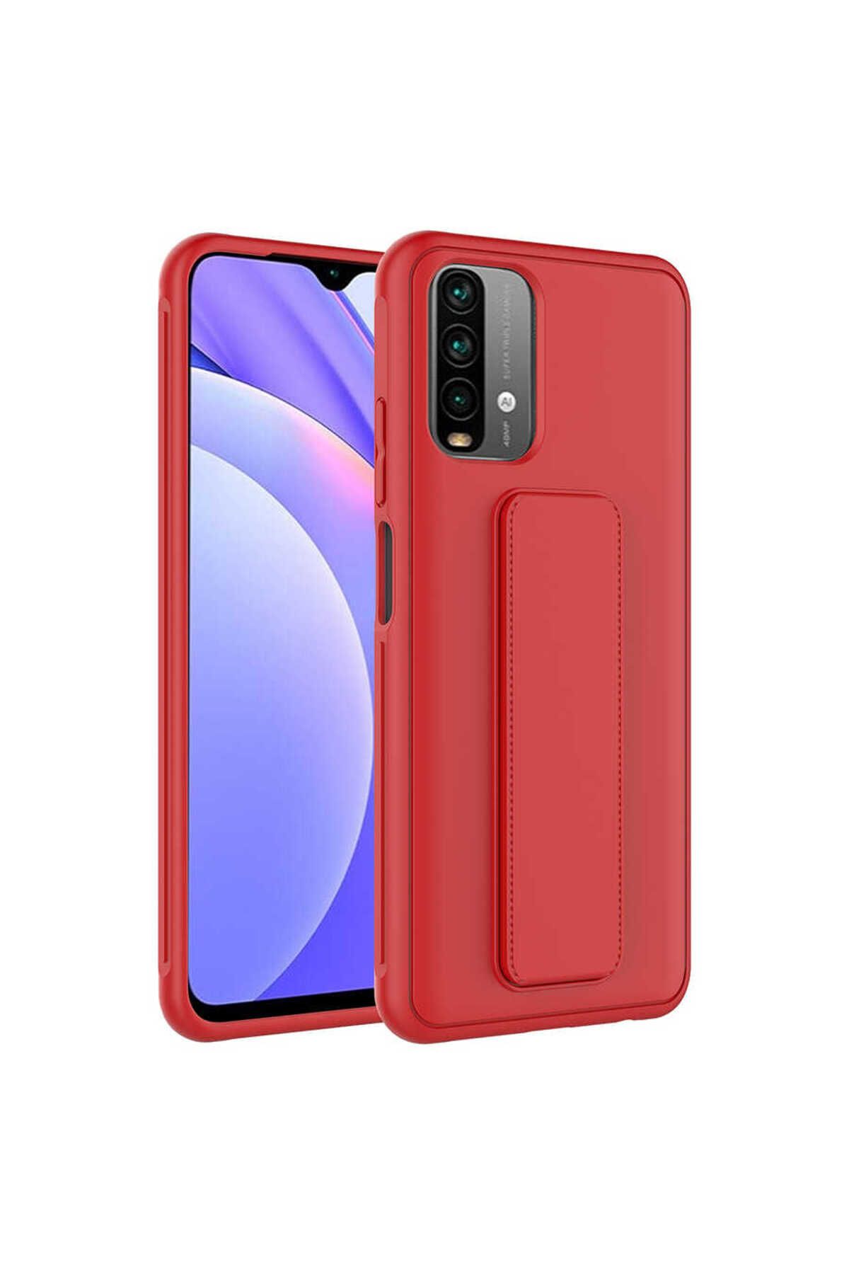 gaappy Pstand Serisi Xiaomi Redmi Note 10S Kırmızı Kapak