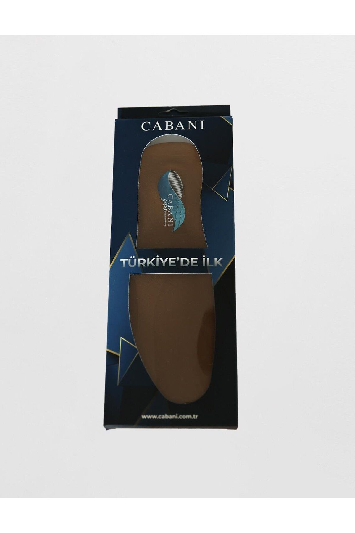 کفی کفش مردانه خردل چرمی پشتیبانی شده از ژل Cabani