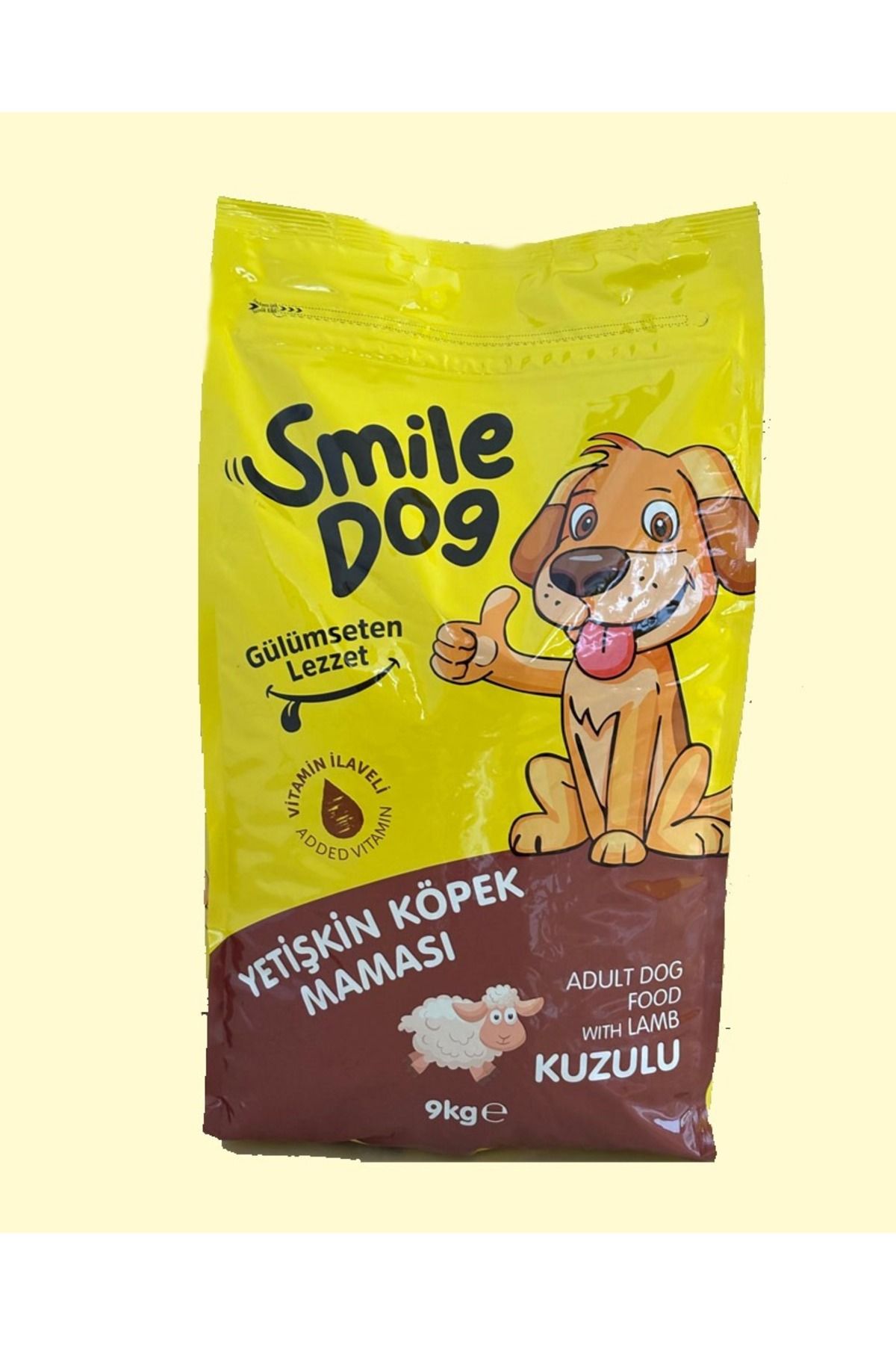 SMILE Dog Yetişkin Köpek Kuzulu 9 kg Kuru Mama