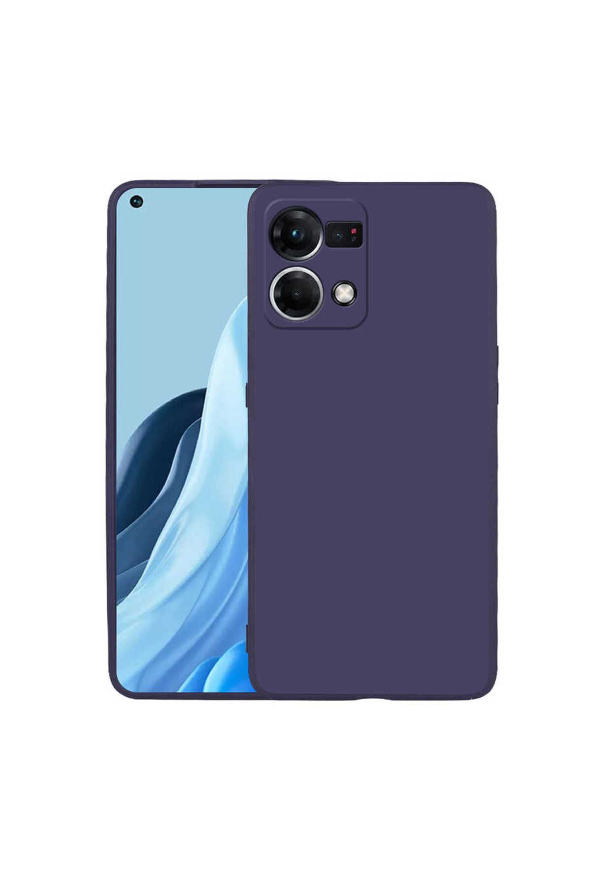 ELSAH Oppo Reno 7 4G Uyumlu Kılıf Esnek ve Darbe Emici Renkli Koruyucu Kapak
