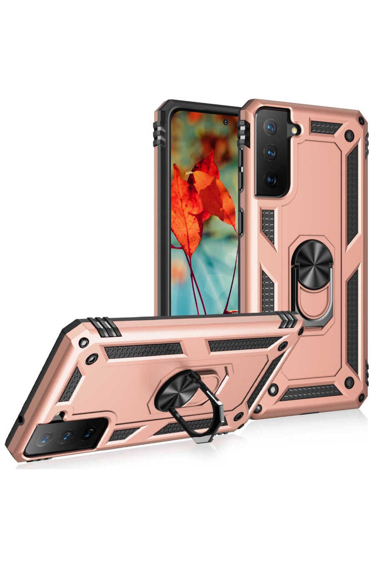 gaappy Mega R Serisi Samsung Galaxy S21 FE Rose Gold Kapak