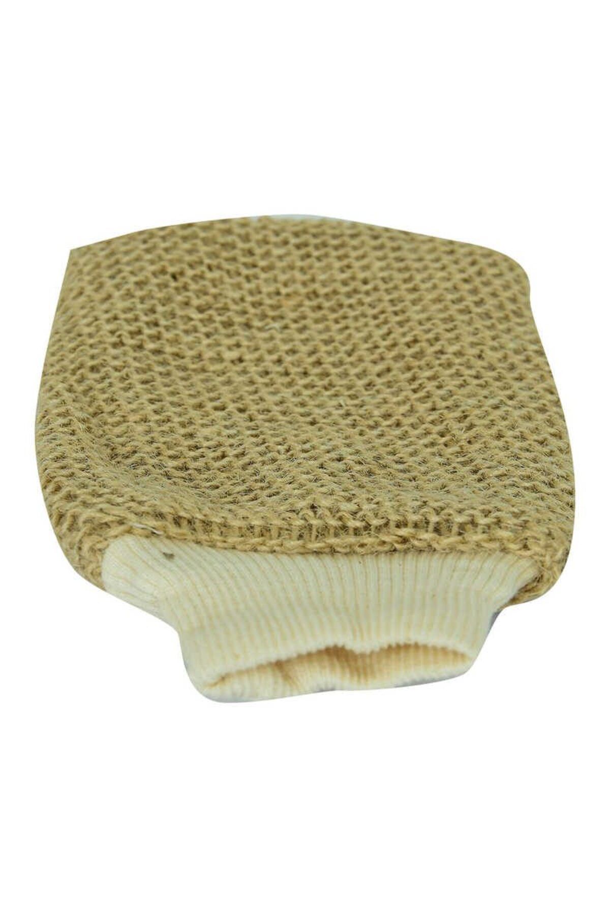 KTYRA52 Sisal Lastikli El Geçmeli Eldiven Masaj Kesesi 11x23 Cm