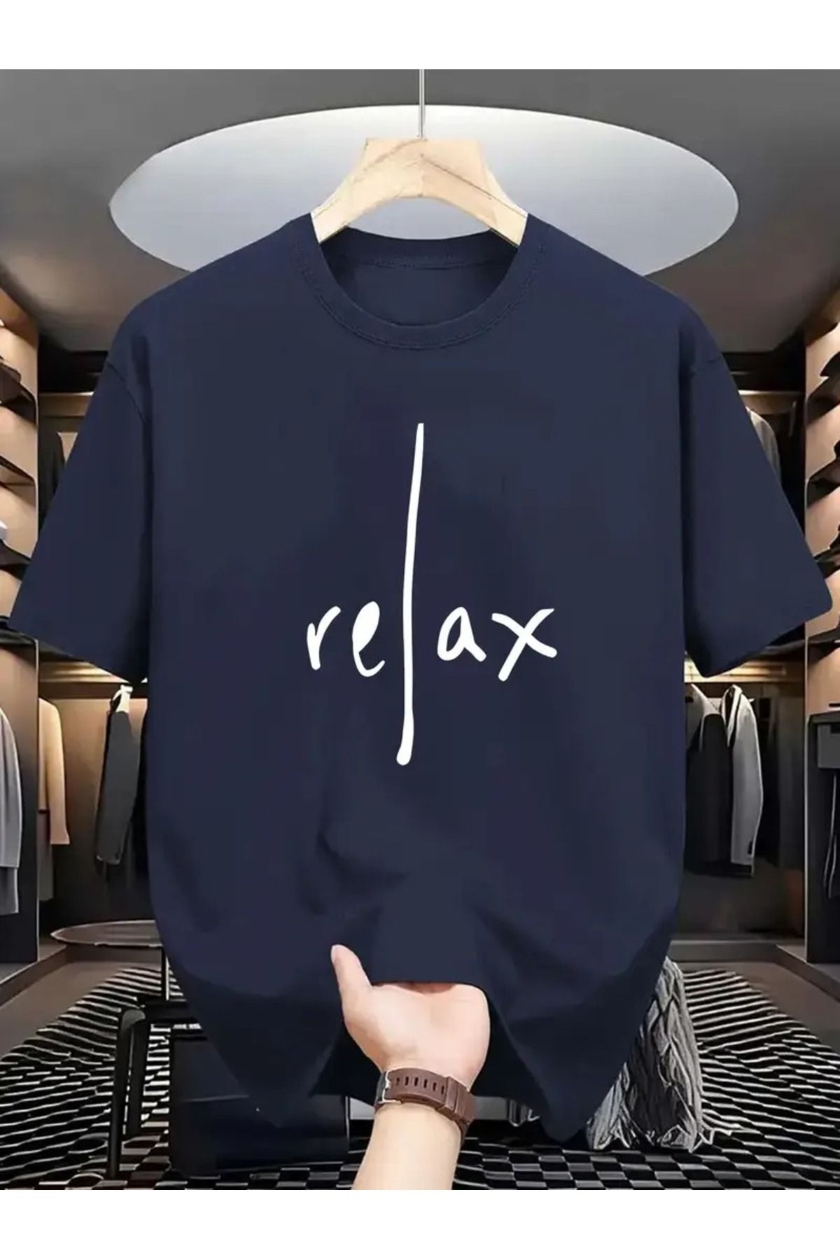 WOODROFFE Erkek Relax Basklı T-Shirt Yeni Sezon Oversize Salaş