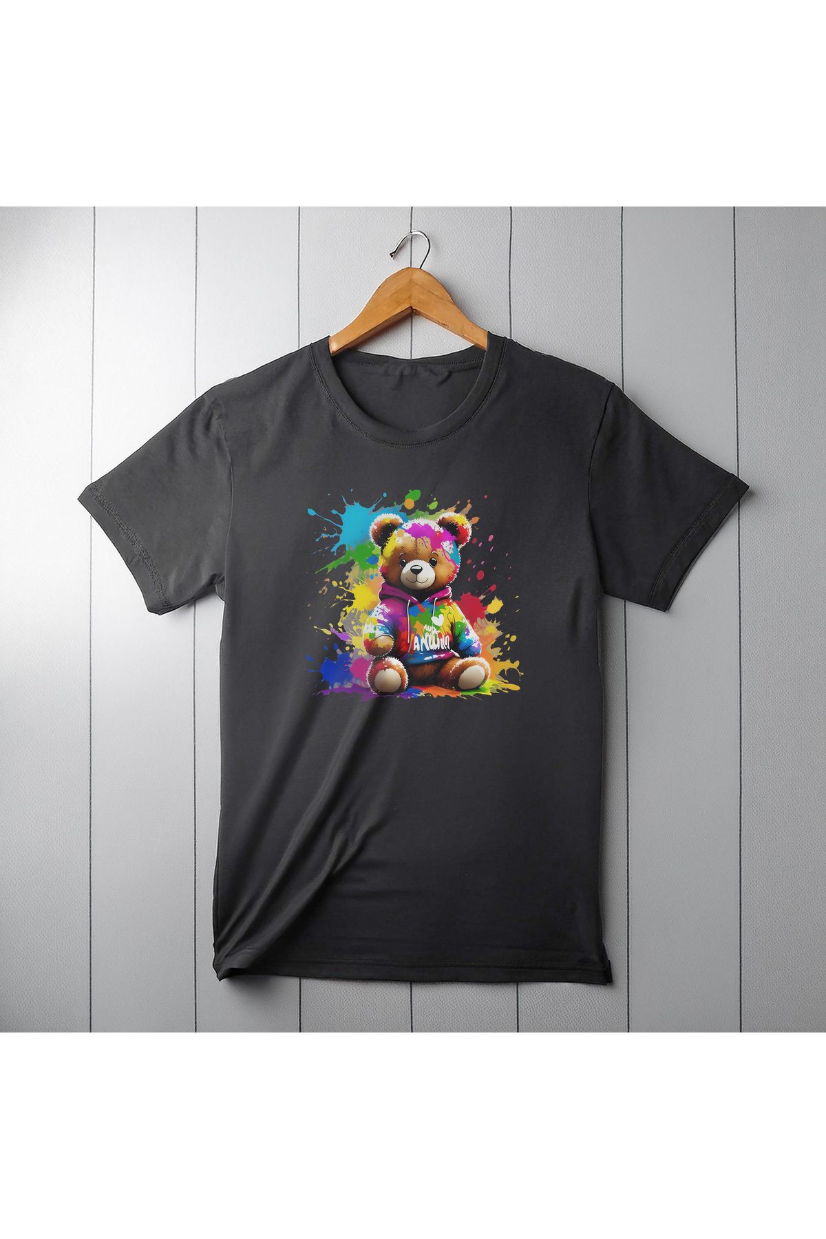 Ozzy Unisex Teddy Bear Desen 2 Dijital Baskılı Tshirt