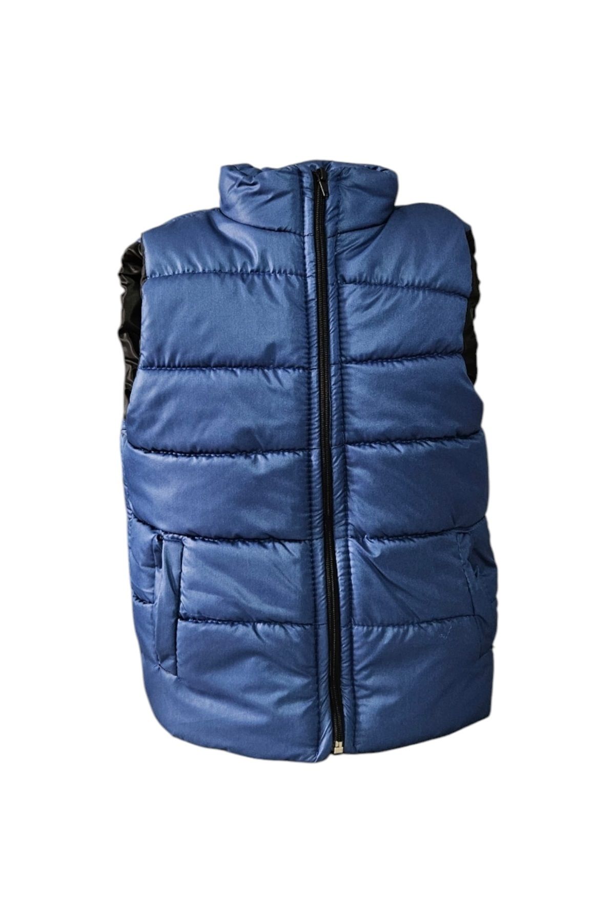 Mnk Baby&Kids-Boy's Trend Inflatable Vest - No Hood and Pocket M00708 Indigo 1