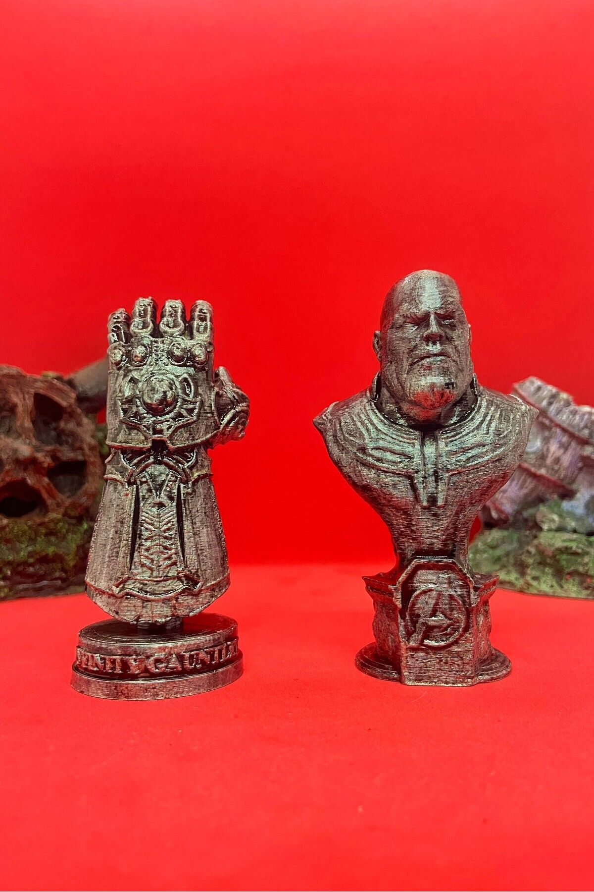 TatuCraft Marvel Thanos & Eldiveni Büst Set