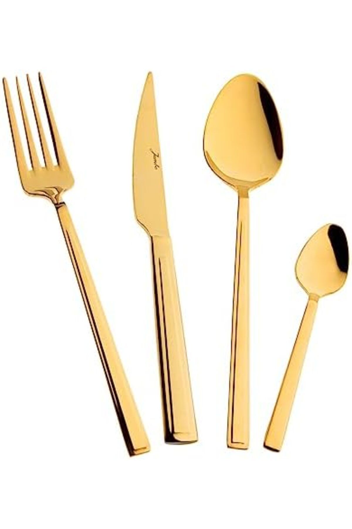 STOREMAX-Athena 6-Person 24 Pieces - Titanium Gold Sweet Knife and Fork Set Mrystore 9 2