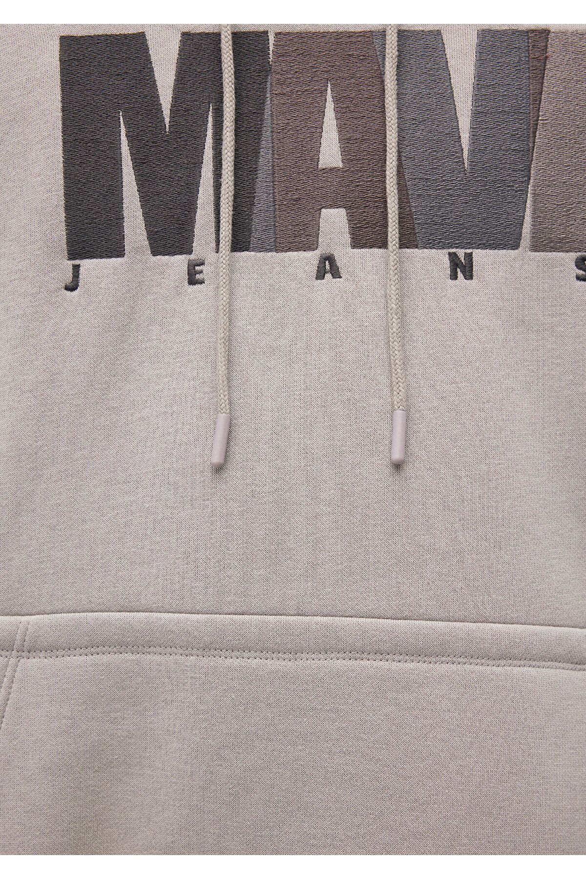 Mavi-Jeans Logo Printed Gray Sweatshirt 0S10199-70093 7