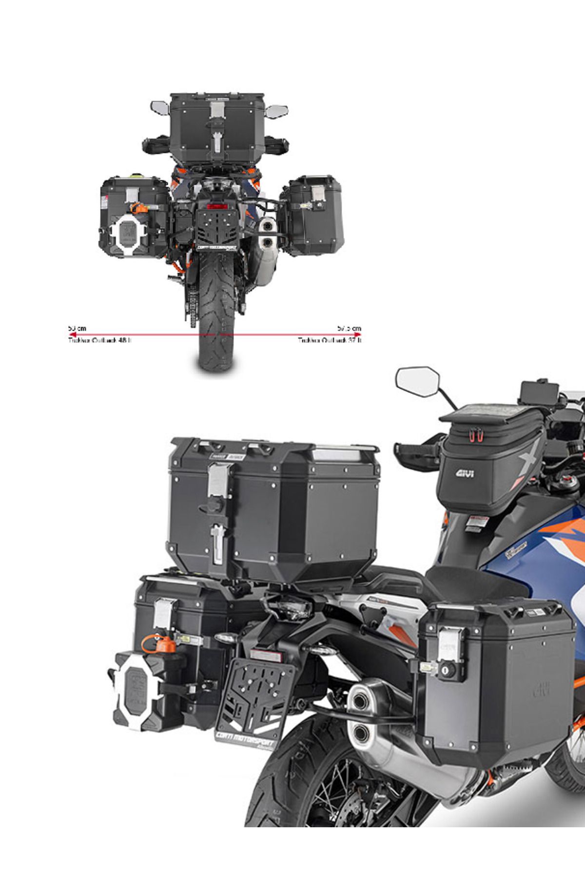 Givi PLO7713CAM KTM 1290 SUPER ADVENTURE R-S (21-24) YAN ÇANTA TAŞIYICI