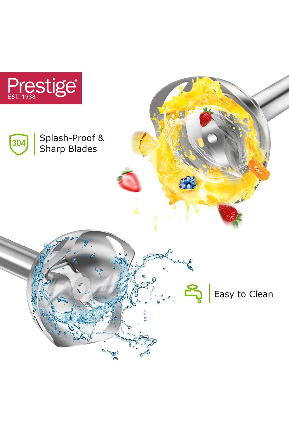 Prestige-Hand Blender 600W | 2-in-1 Hand Mixer & Food Processor with Turbo Button | PR54945 3