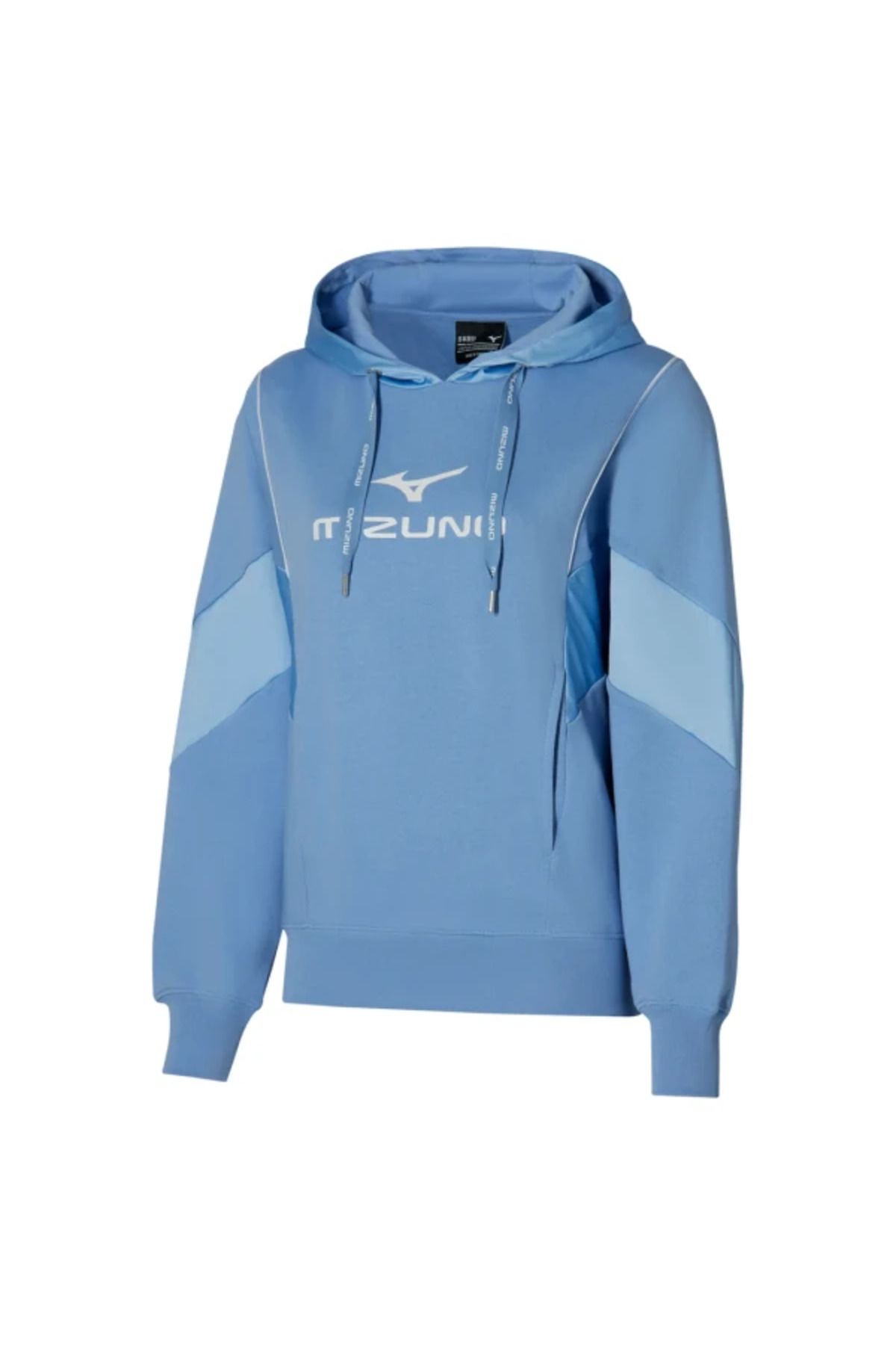 MIZUNO Athletics Mizuno Hoody  Kadın Kapüşonlu Sweatshirt Mavi