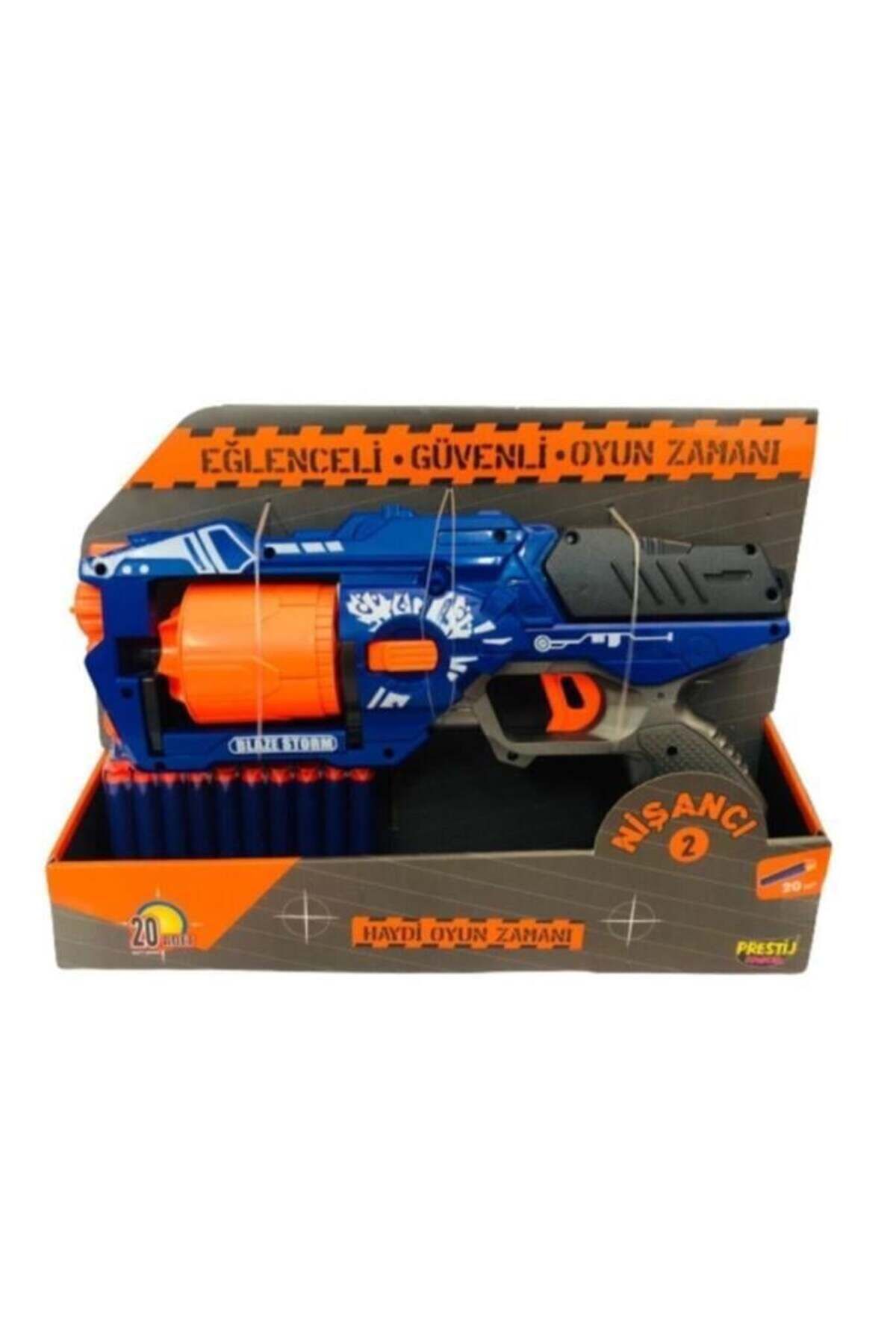 Prestij Oyuncak-Nerf Soft Bullet Shooting Gun with 20 Bullets 2