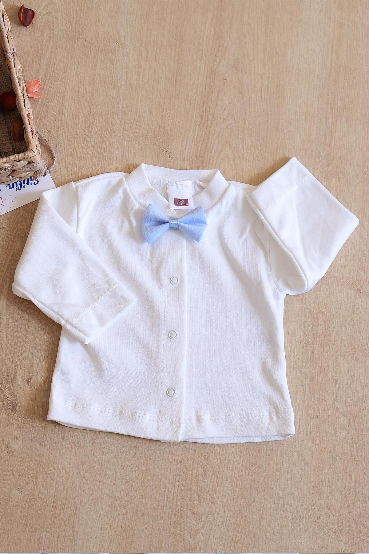 Sitilin Erkek Bebek Yelekli Papyonlu Mevlit Takımı Lüks Özel Gün Ve Mevlütlük Süslü Set 0 - 3 Ay Stl6411 fotoğrafı 4 (önizleme)