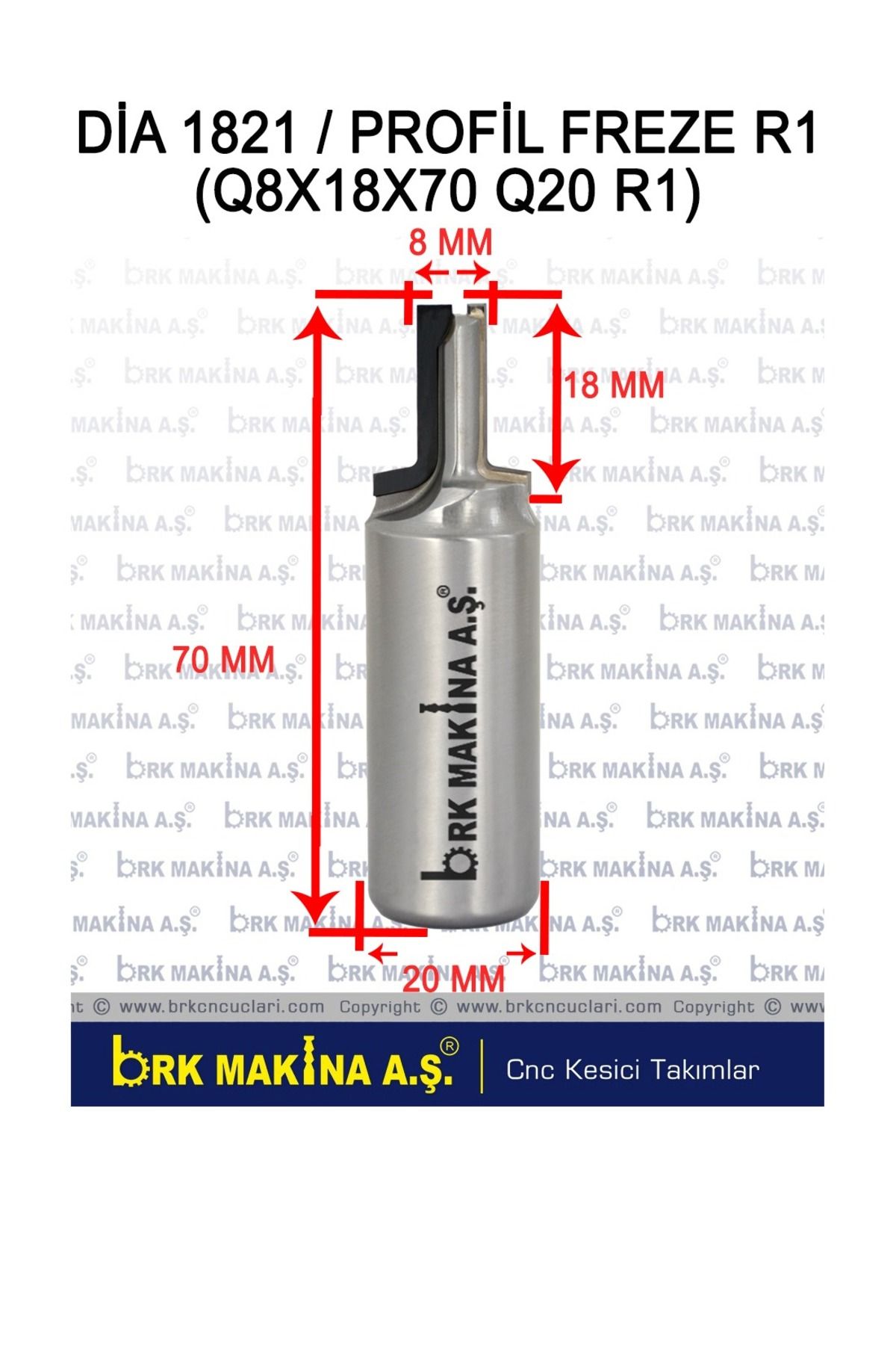 BRK DİA PROFİL FREZE R1