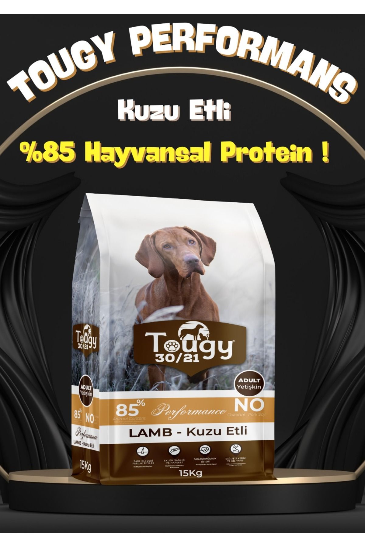 Taşkın Tougy Kuzulu Yetişkin Köpek Maması 15 kg