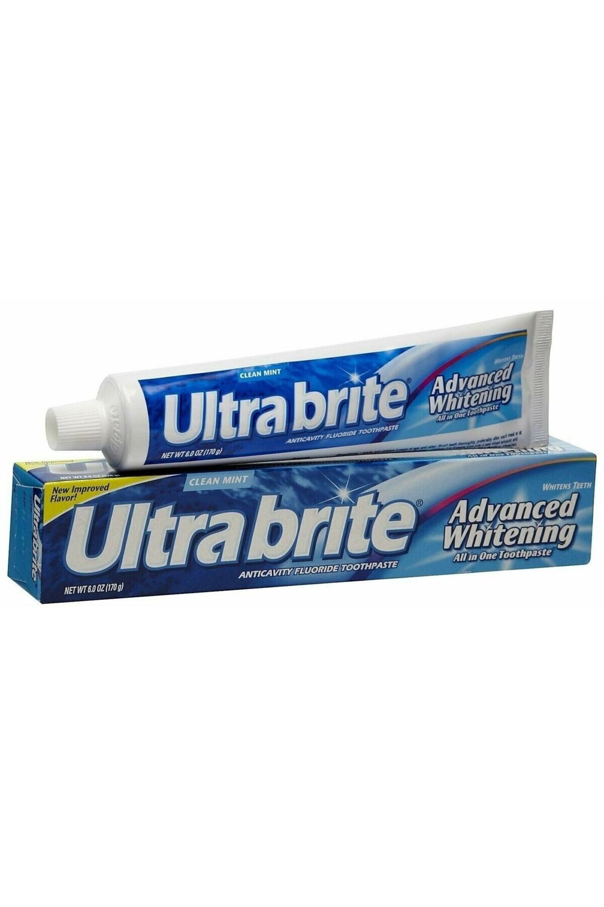 Colgate Ultra Brite Gelişmiş Beyazlatıcı Çürük Önleyici Florürlü Nane Aromalı Diş Macunu 170 gr