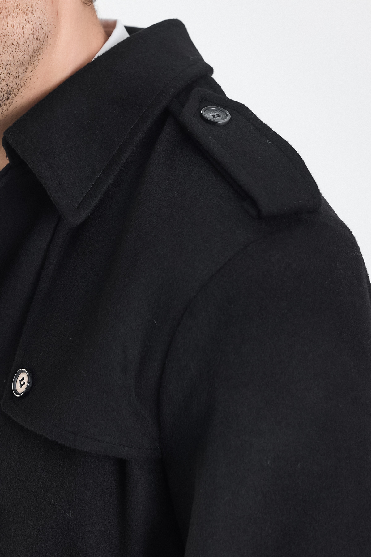 Bigart  Erkek Yün Palto / Kaban Siyah - Görsel 9