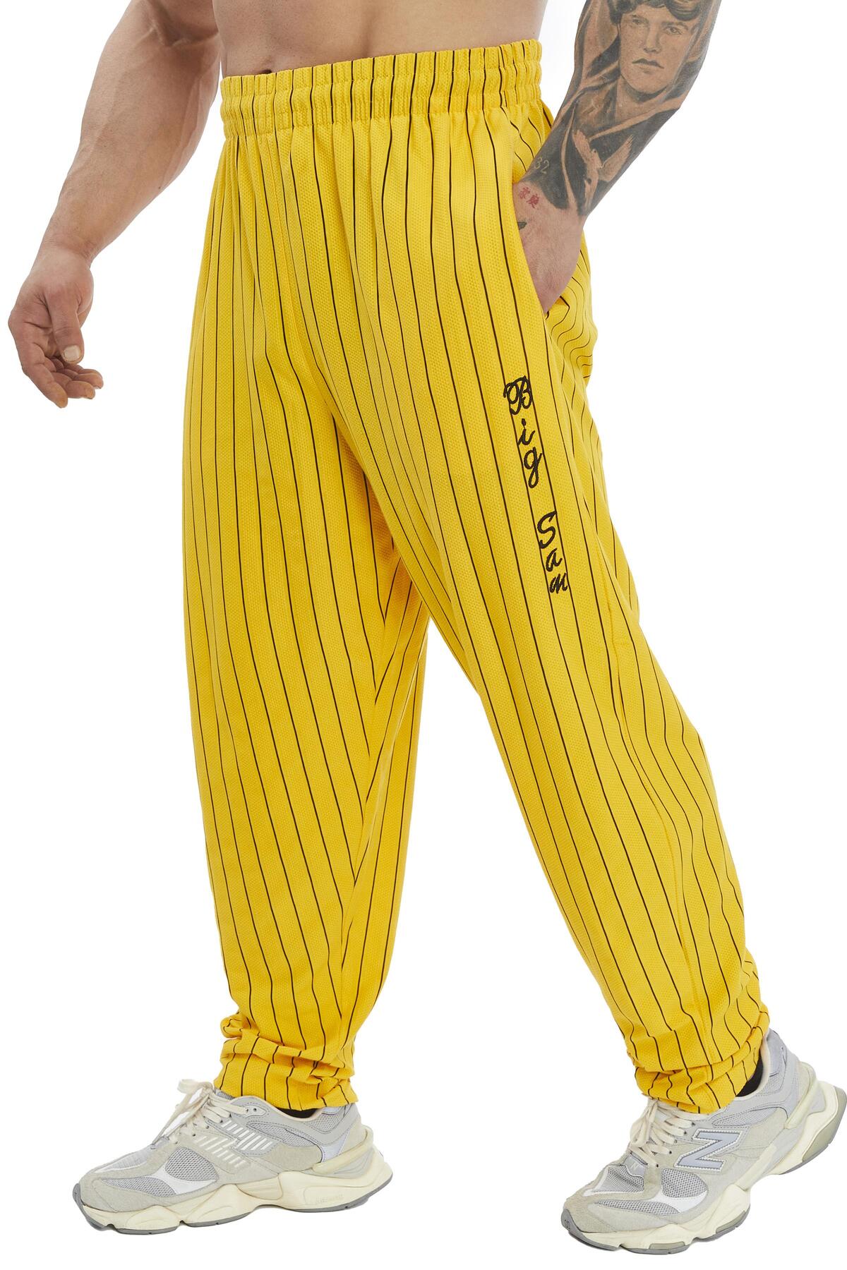 Big Sam Loose Fit İnce Çizgili Yazlık Eşofman Altı Big Sam PNT1408