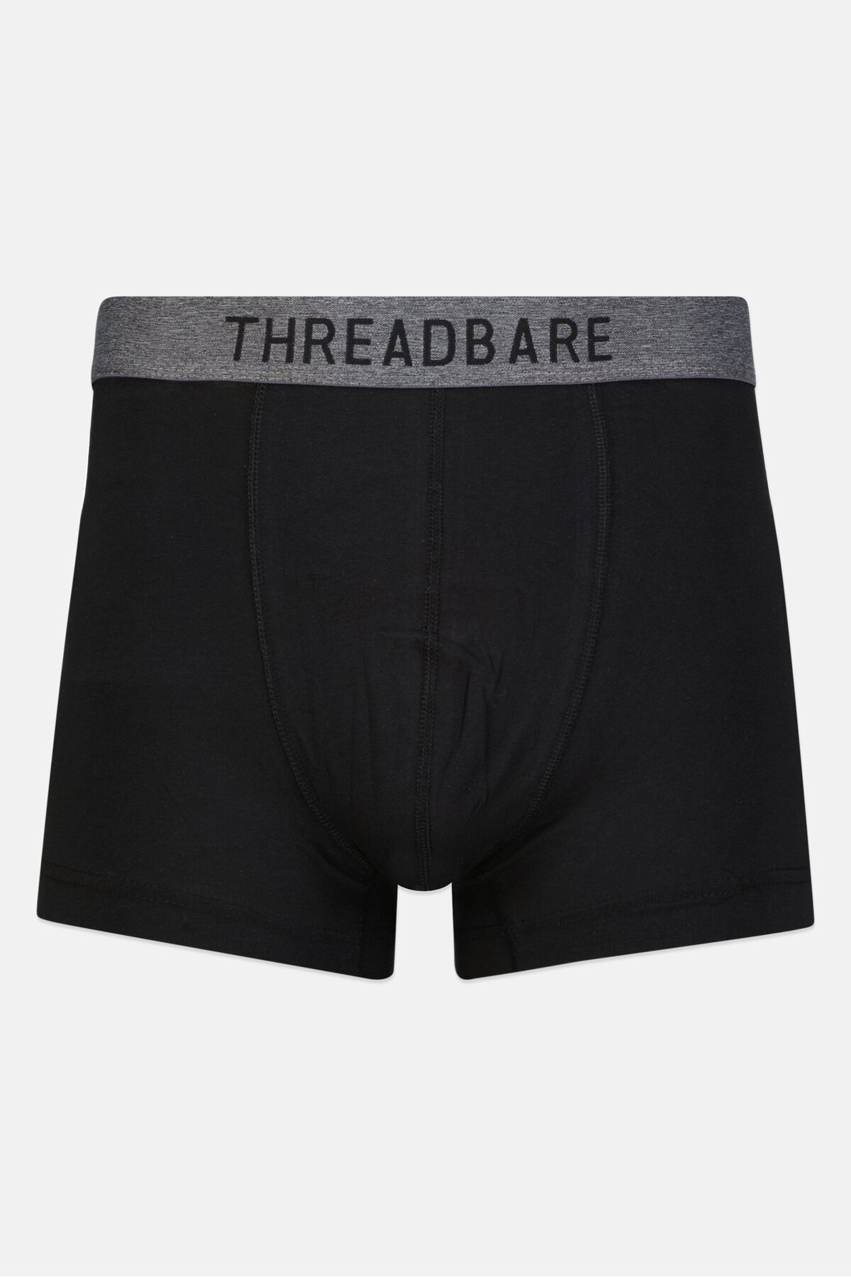 Threadbare-Men 7 Pc Brand Logo Hipster Briefs, Black 2