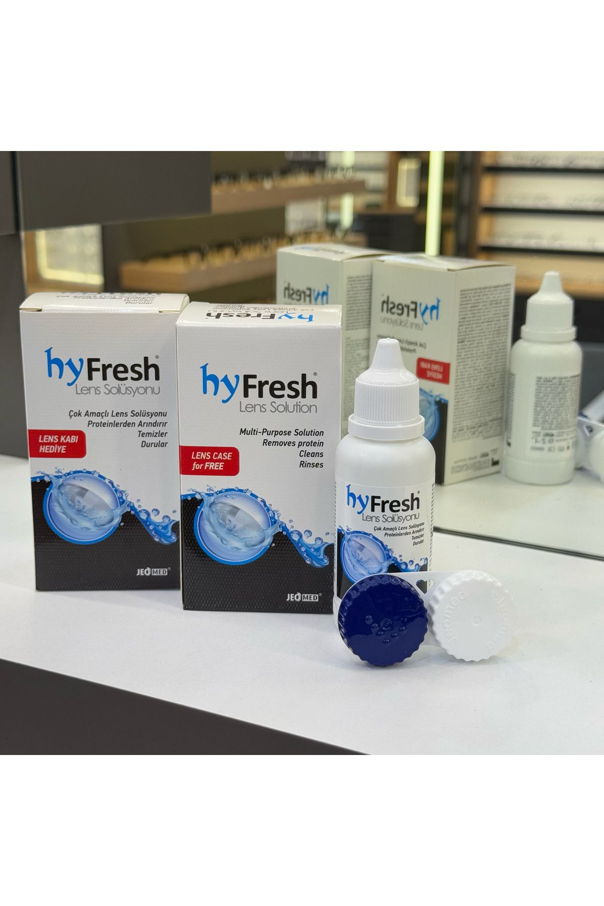 Hyfresh 2x60 ml Suni Gözyaşı Destekli Seyahat Boy Lens Solüsyonu