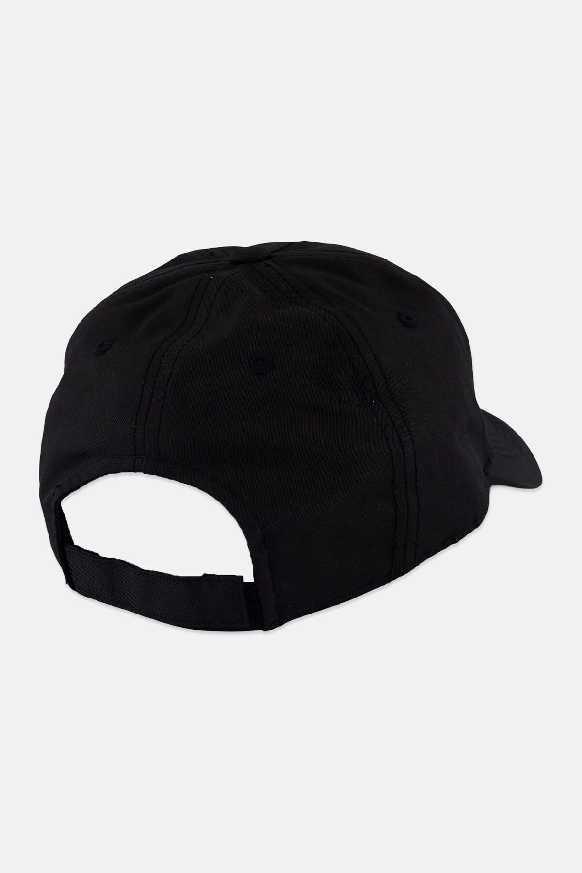 Champion-Men Embroidered Logo Velcro Closure Baseball Cap, Black 2