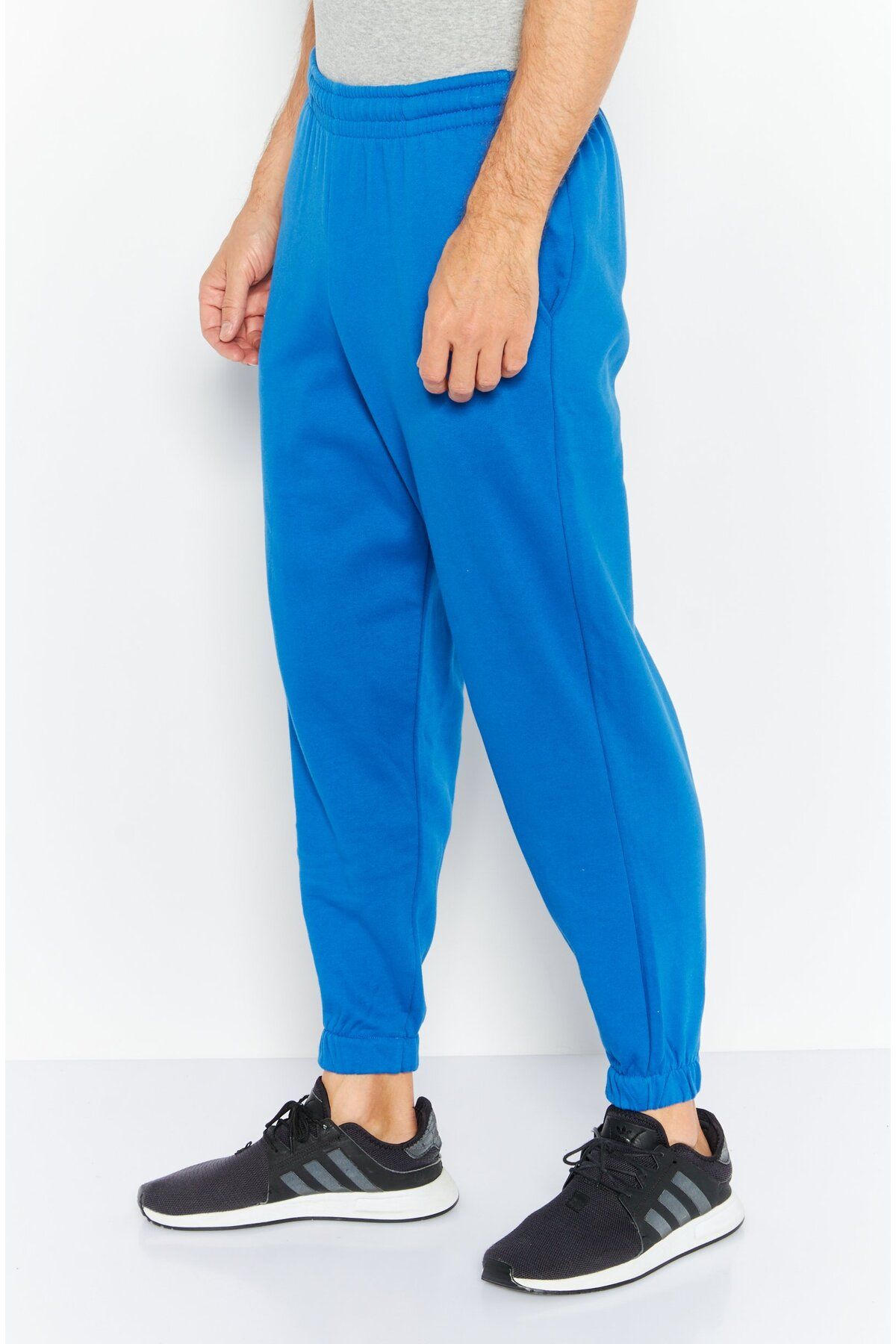 Asos Design-Men Oversized Solid Drawstring Jogger Pants, Blue 3