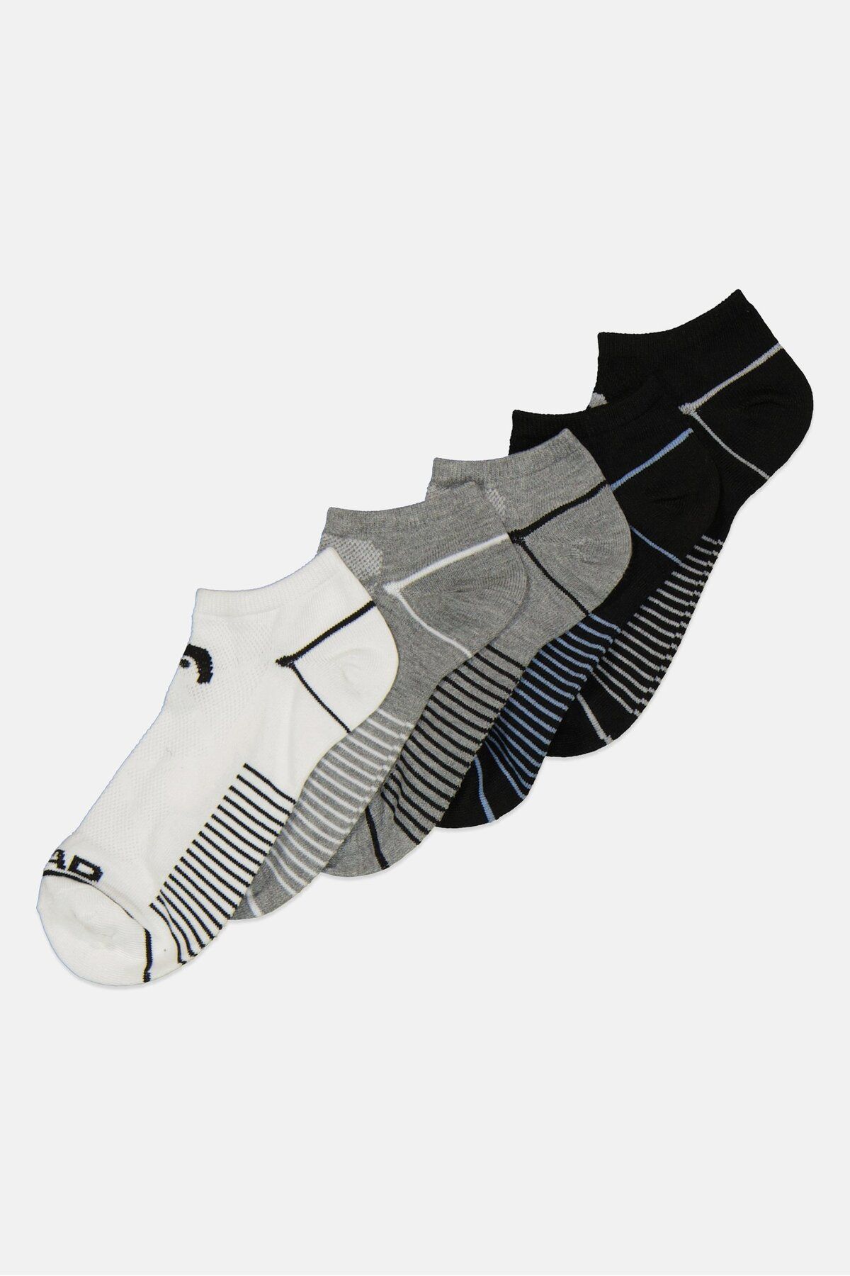 Head-Women 10 Pair Brand Logo Socks, Whit 2