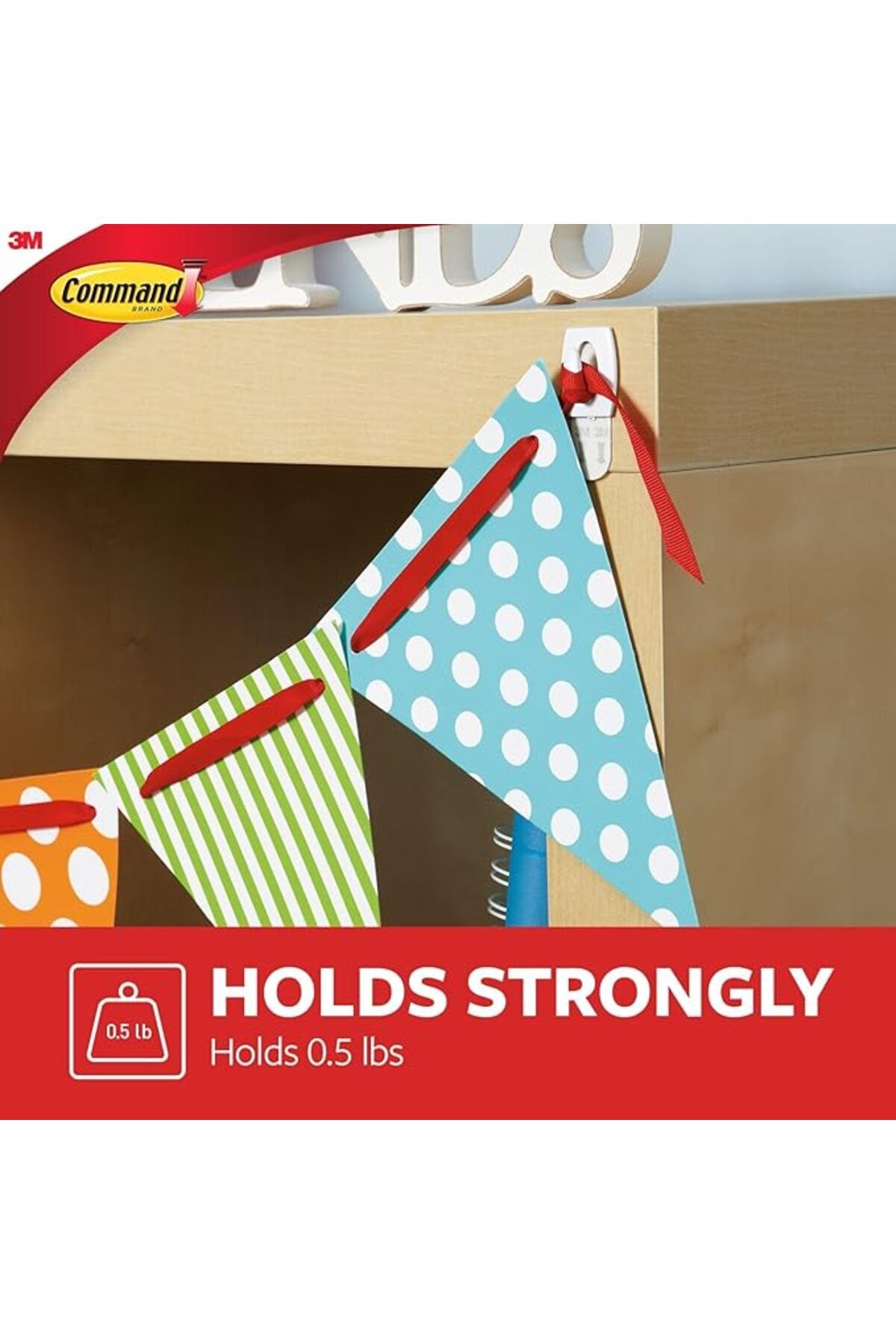 COMMAND-17006CLR-ES  MINI CLEAR HOOKS W / CLR STR 3