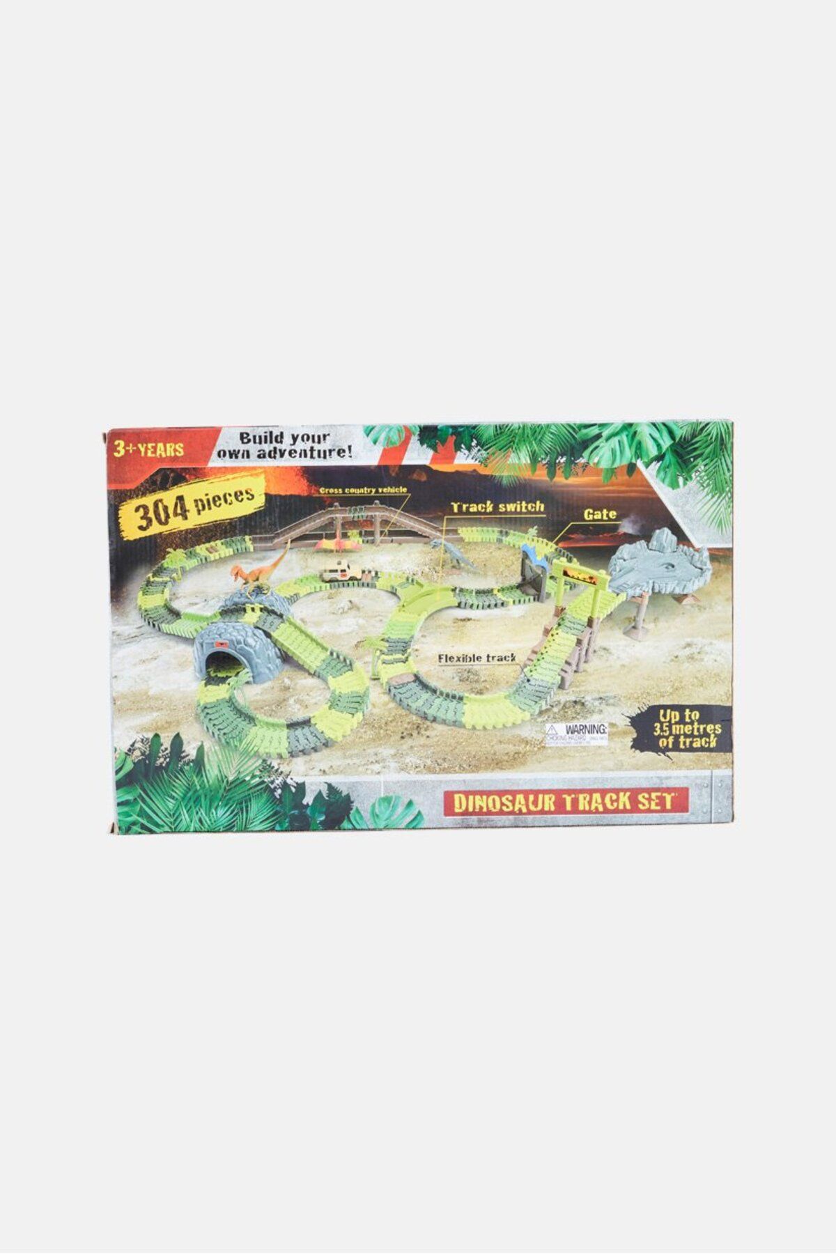 Kmart-304 Pcs Dinosaur Track Set, Green Combo 3