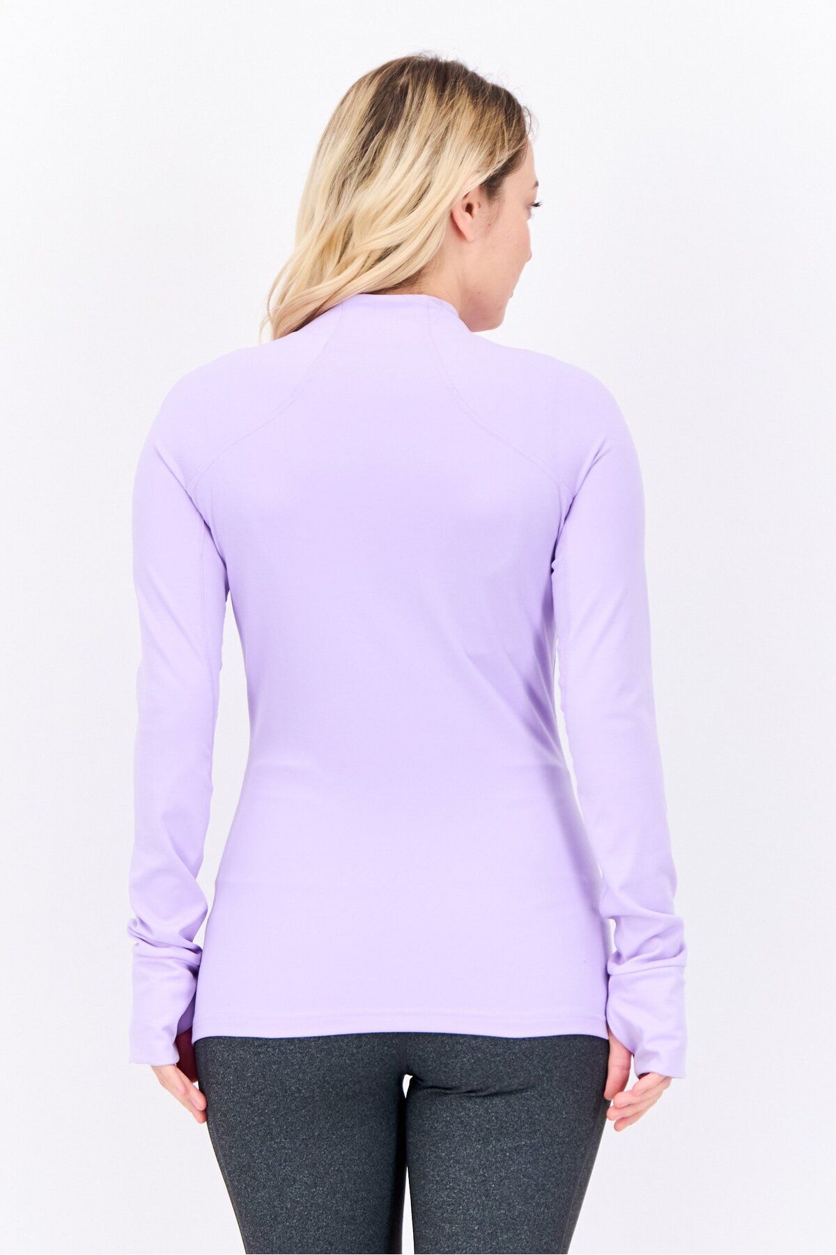 adidas-Women Sportswear Fit Long Sleeve Football Top, Light Purple 3