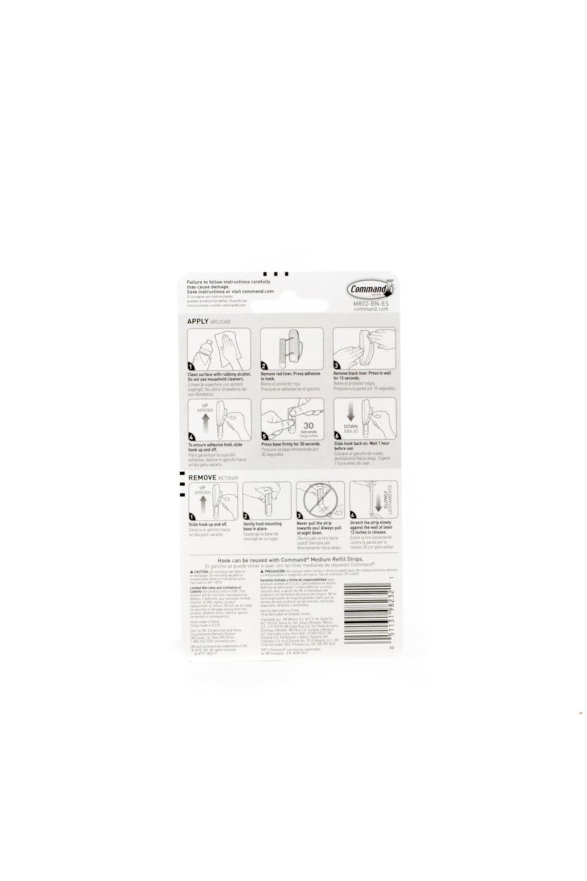 COMMAND-MR02-BN-ES  COMMAND(TM) MODERN REFLECTIONS MEDIUM HOOK 6