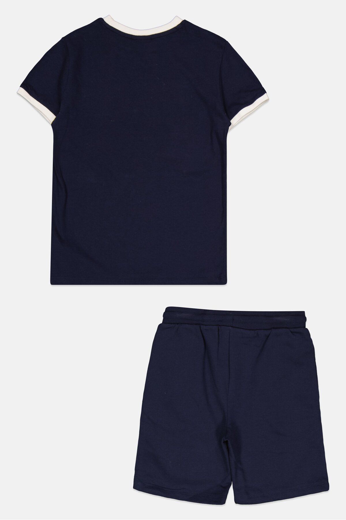 Ellesse-Kids Boy 2 Pieces Brand Logo Training Top And Bottom Set, Navy 2