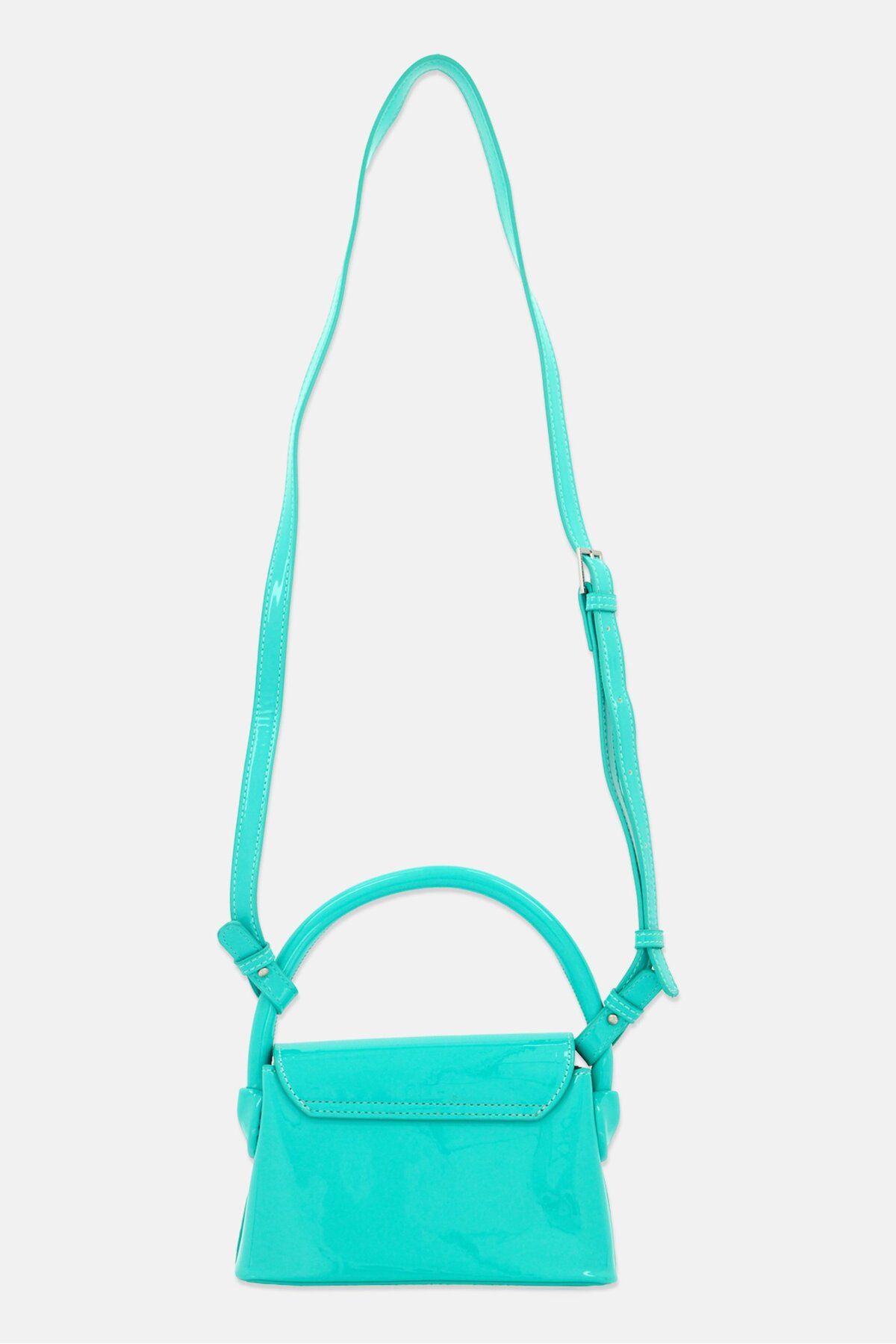 French Connection-Women Brand Logo Cross Body Bag 12 H x 17 L x 8 W cm, Turquoise 2