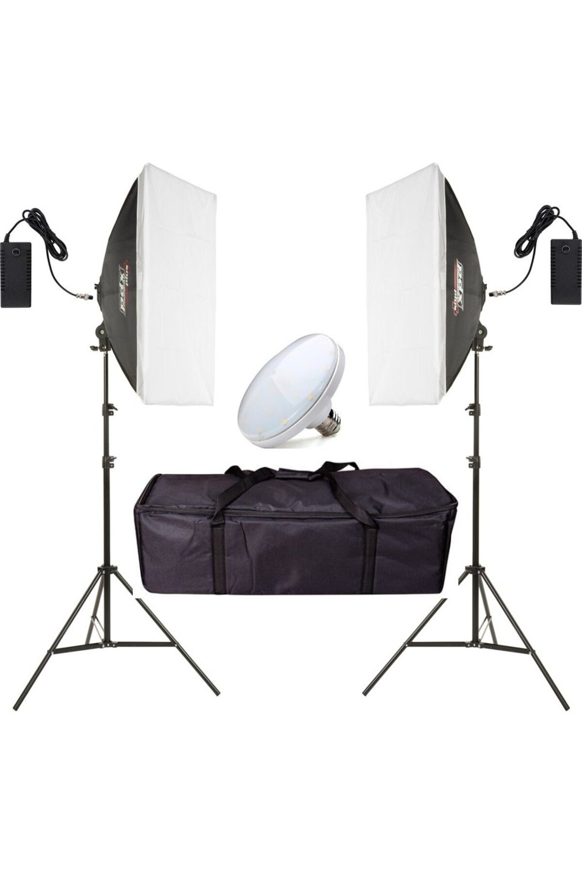 PDX LV-460 50X70CM Softbox Ayaklı 2'li LED Işık Seti