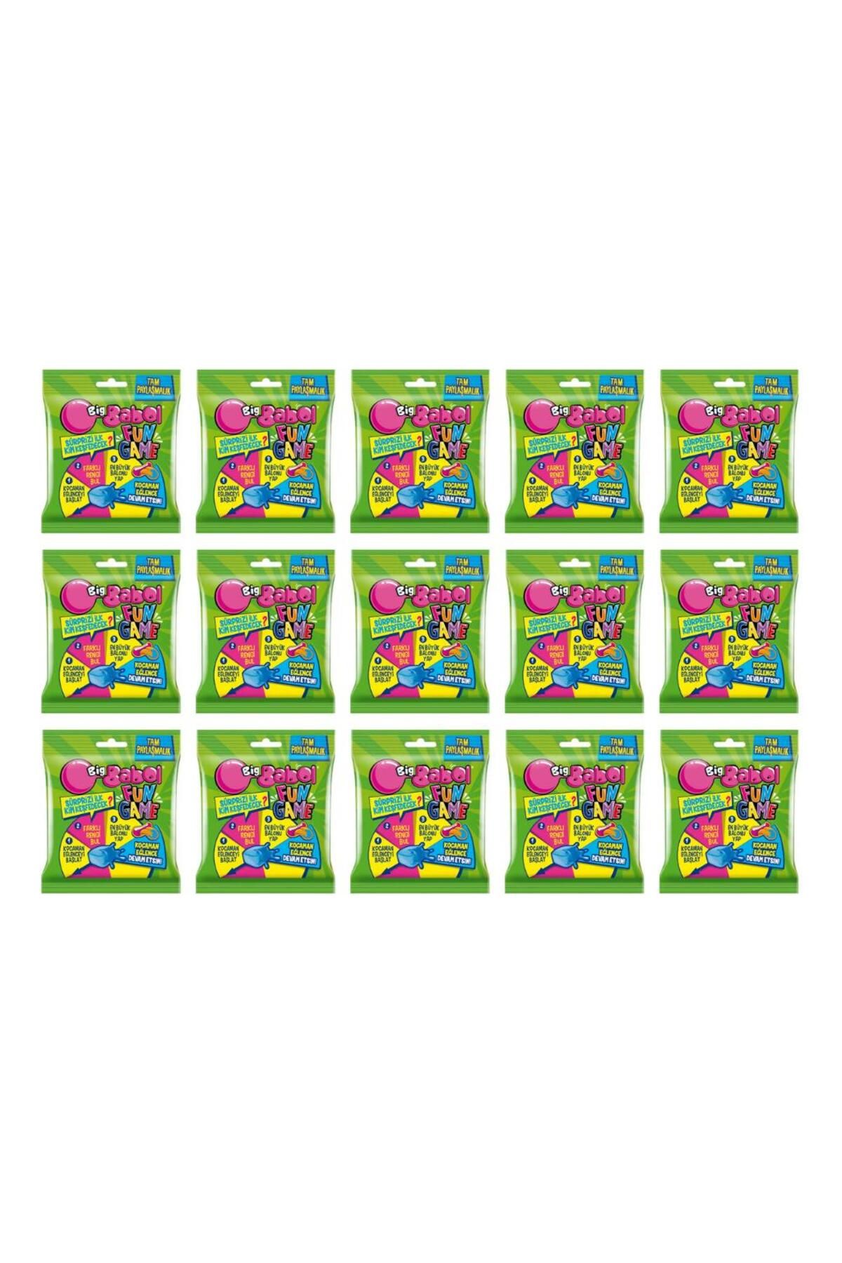 Big Babol Fun Game Karışık Meyve ve Orman meyvesi Aromalı Sakız 64 g x 15 Adet