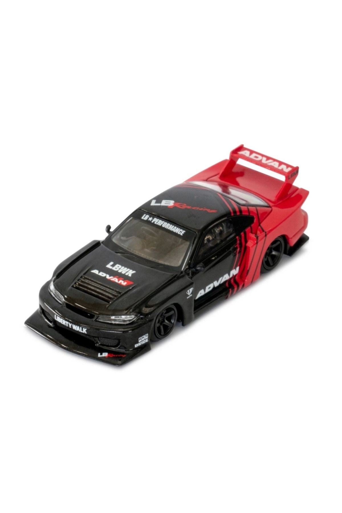 EGATOPTAN Nessiworld Mini Gt 1/64 LB-Super Silhoutte Nissan S15 Silva ''ADVAN''