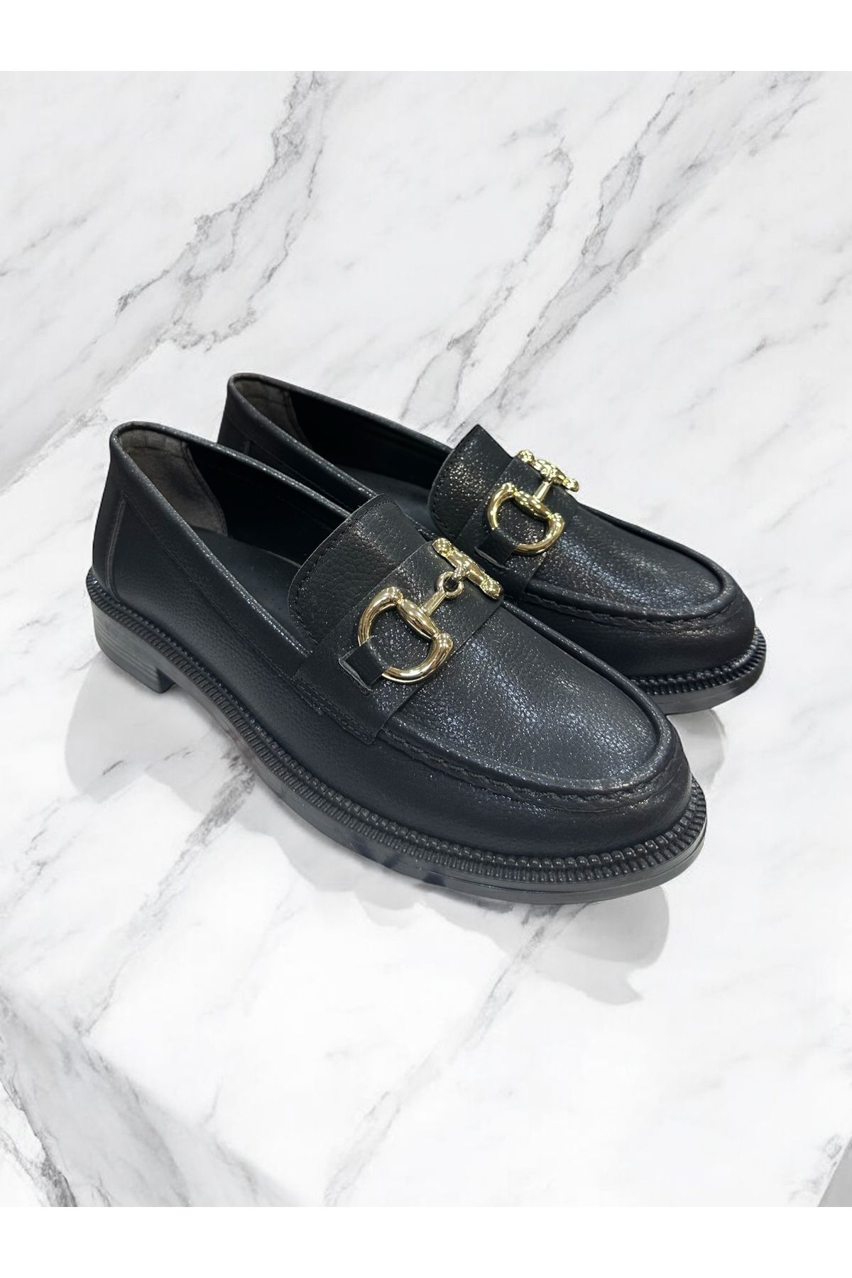 SHOUGO Kadın Loafer Casual Ortopedik Tokalı Günlük  Şık ve rahat Ayakkabı