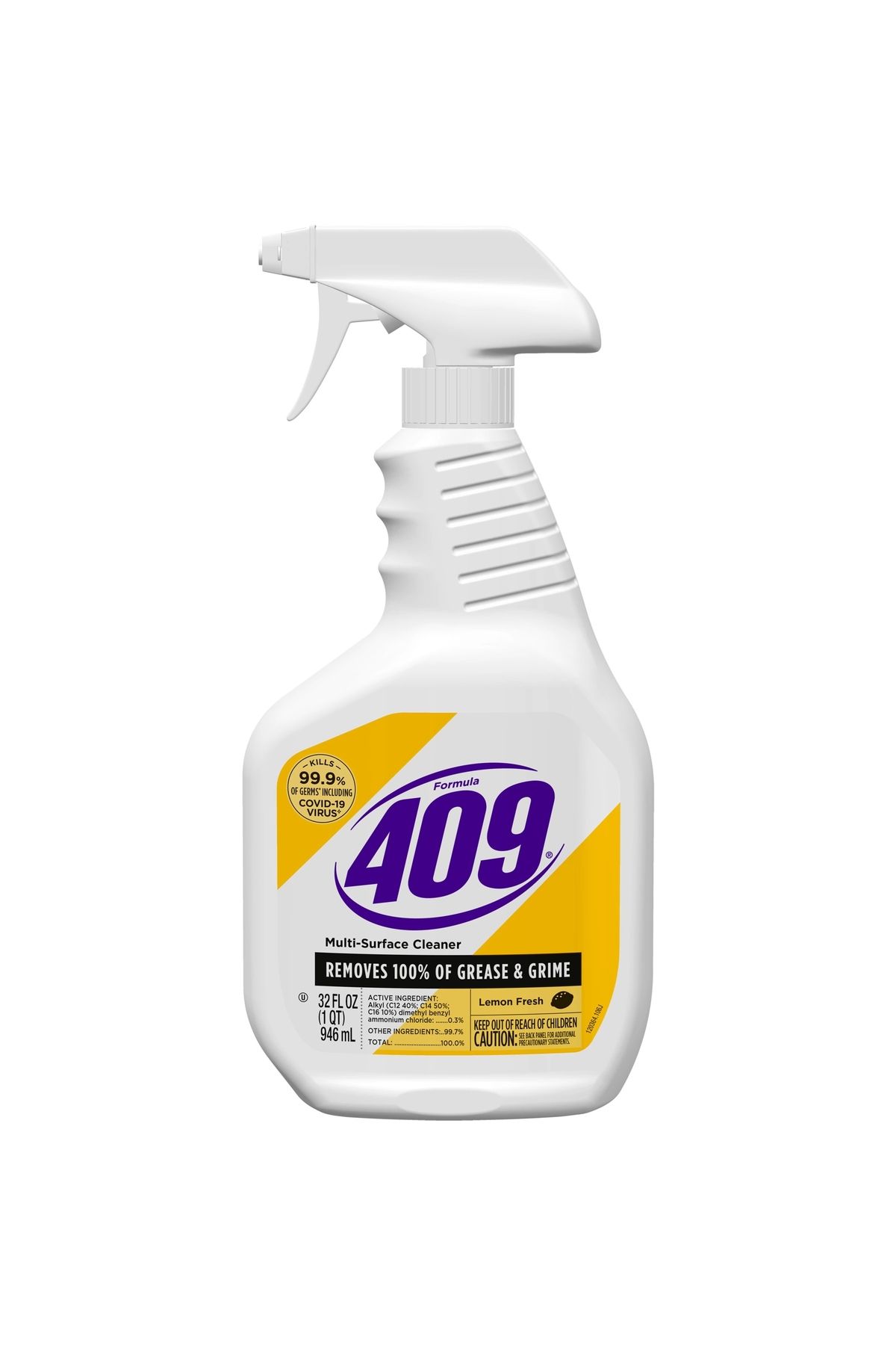 Clorox Formula 409 Multi Surface Cleaner Removes % 100 Of Grease&Grıme Lemon Fresh 946 ml