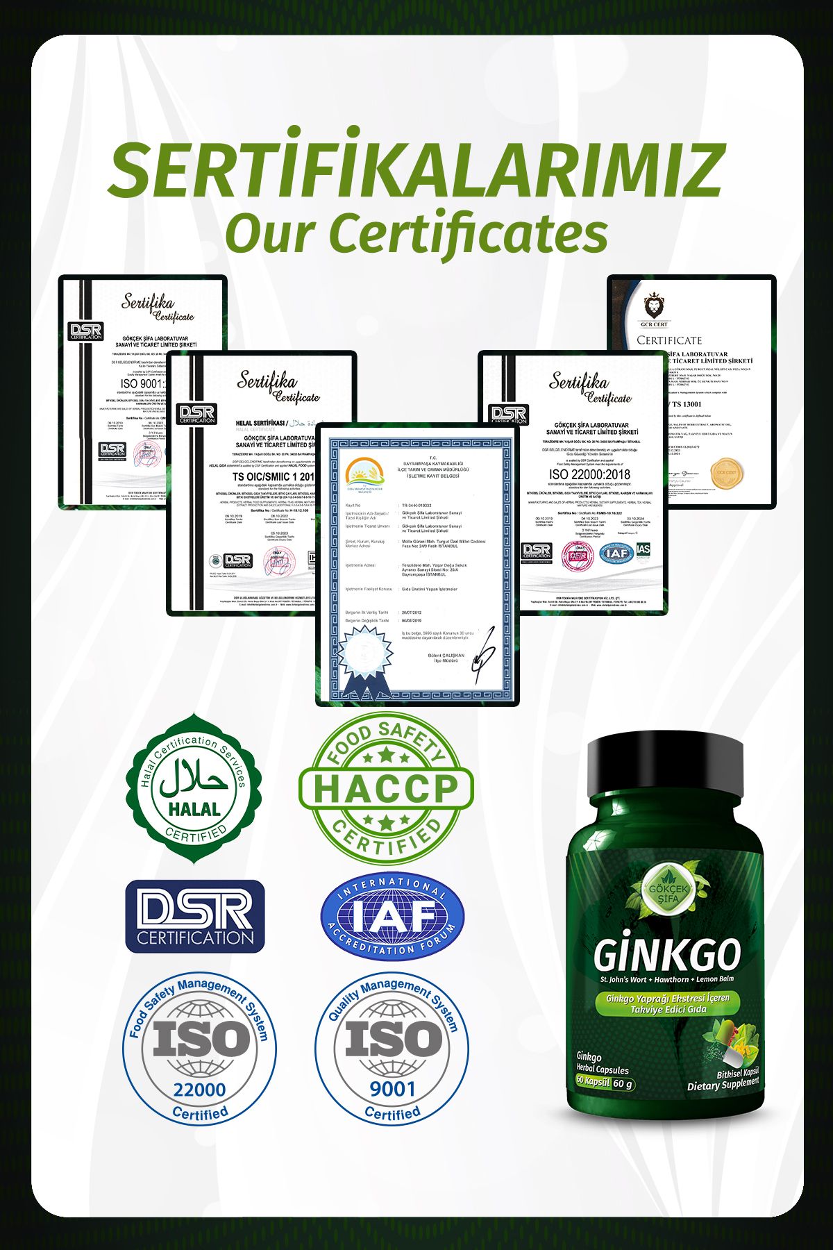 Gökçek Şifa-Ginkgo Biloba Capsule - X 2 5